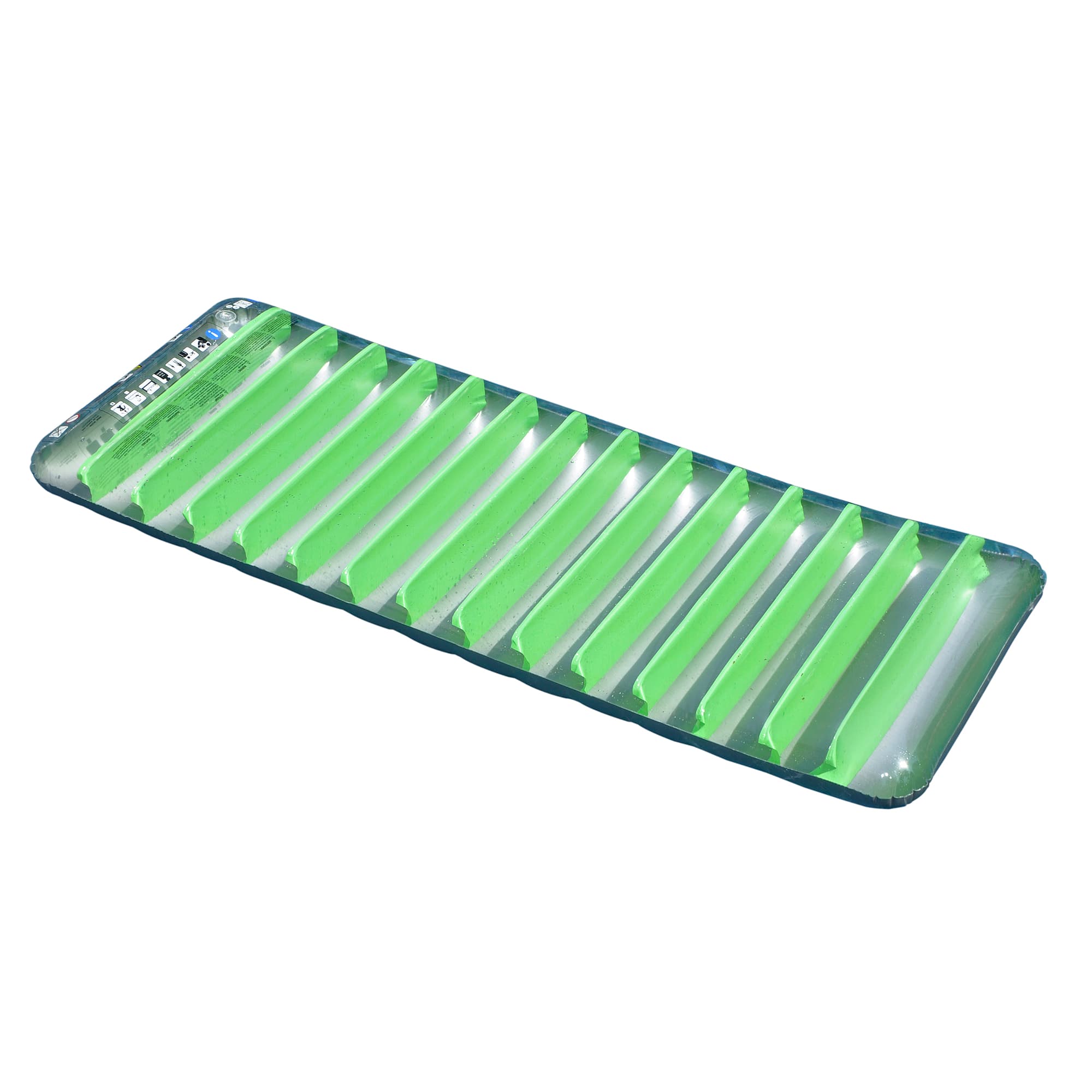 Swimline 6ft. Green & Gray Inflatable Sun Tanning Swimming Pool Mattress Raft