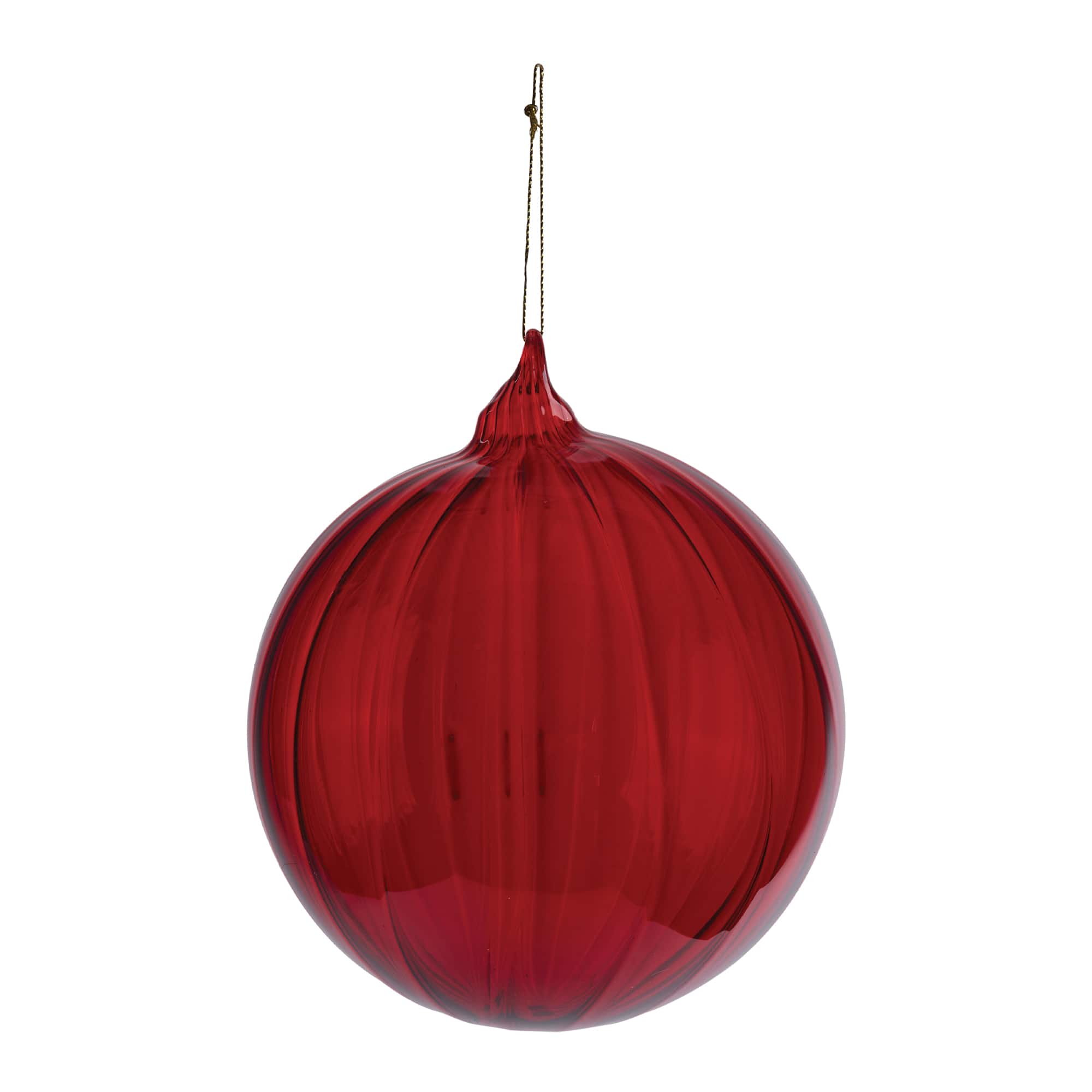 Melrose 6" Oversized Glass Ball Ornaments, 3ct.