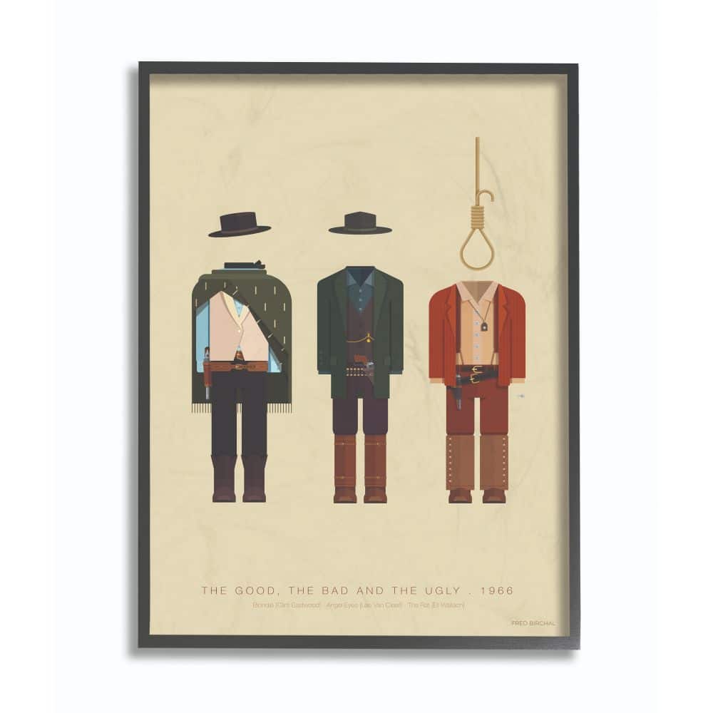 Stupell Industries The Good, Bad & Ugly Wall Art in Black Frame