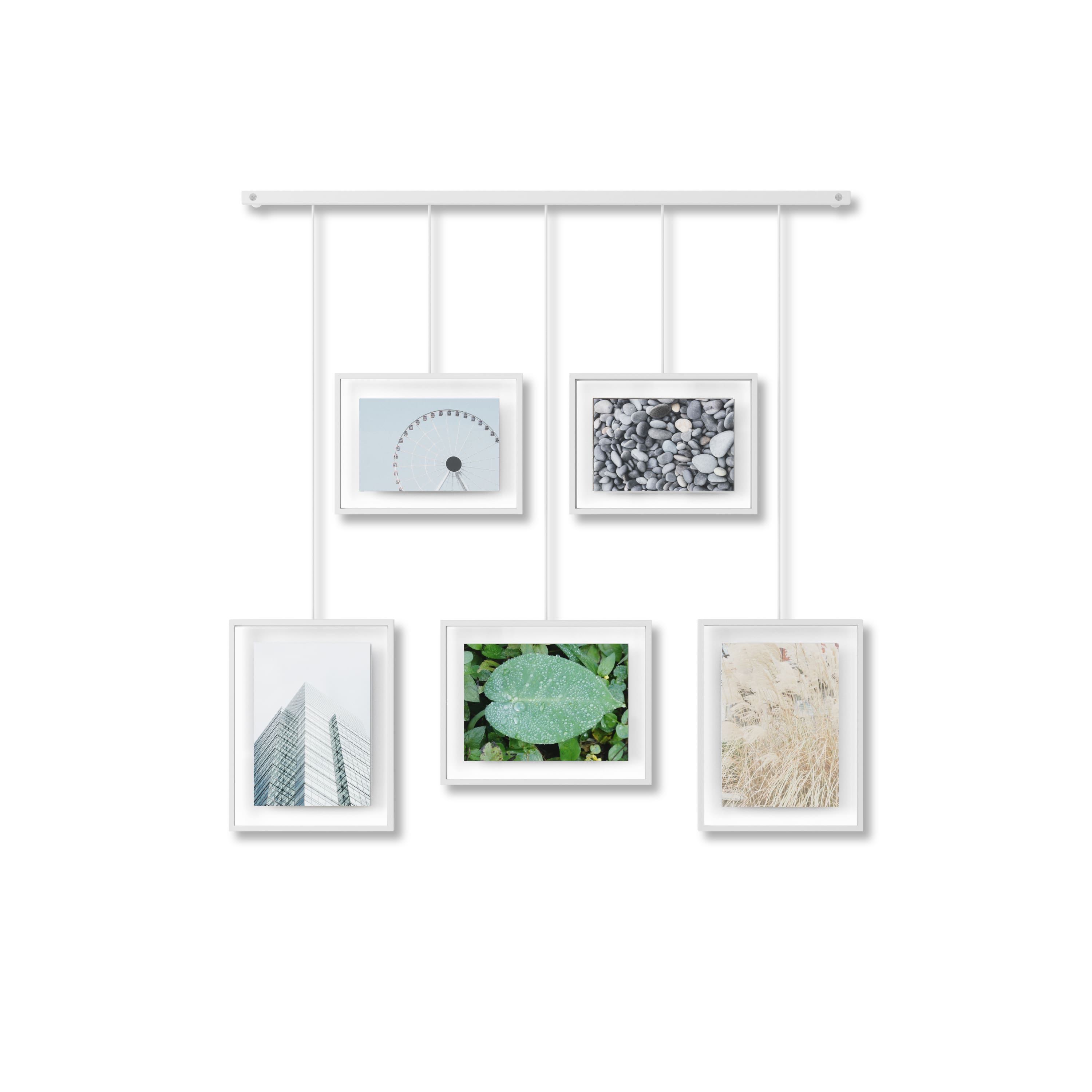 Umbra White Exhibit Gallery Picture Frame Set
