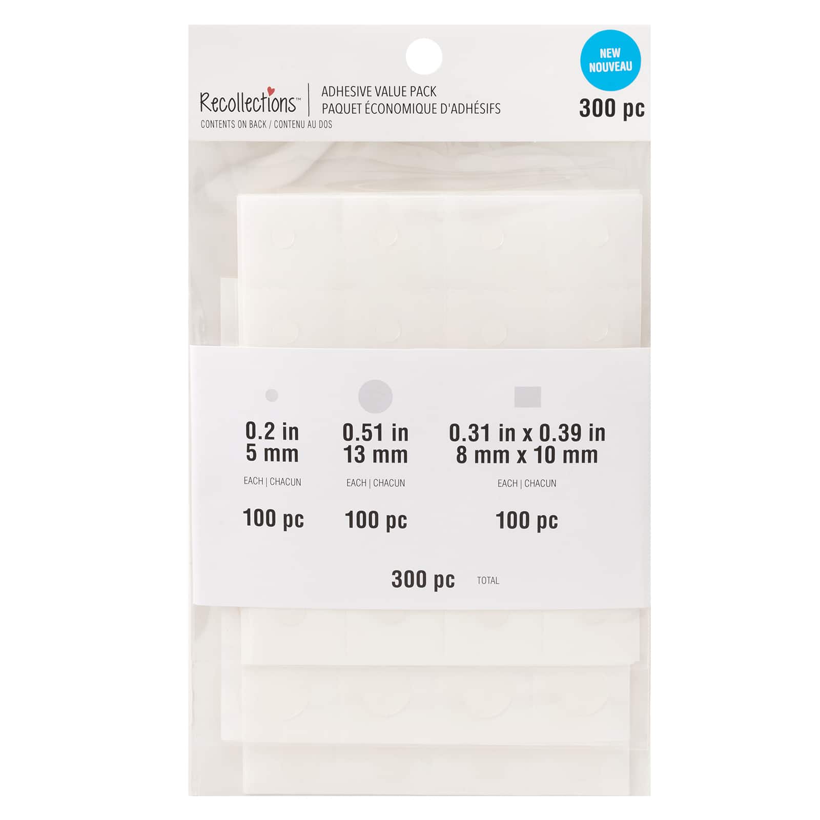 12 Pack: Squares & Dots Adhesive Value Pack by Recollections™