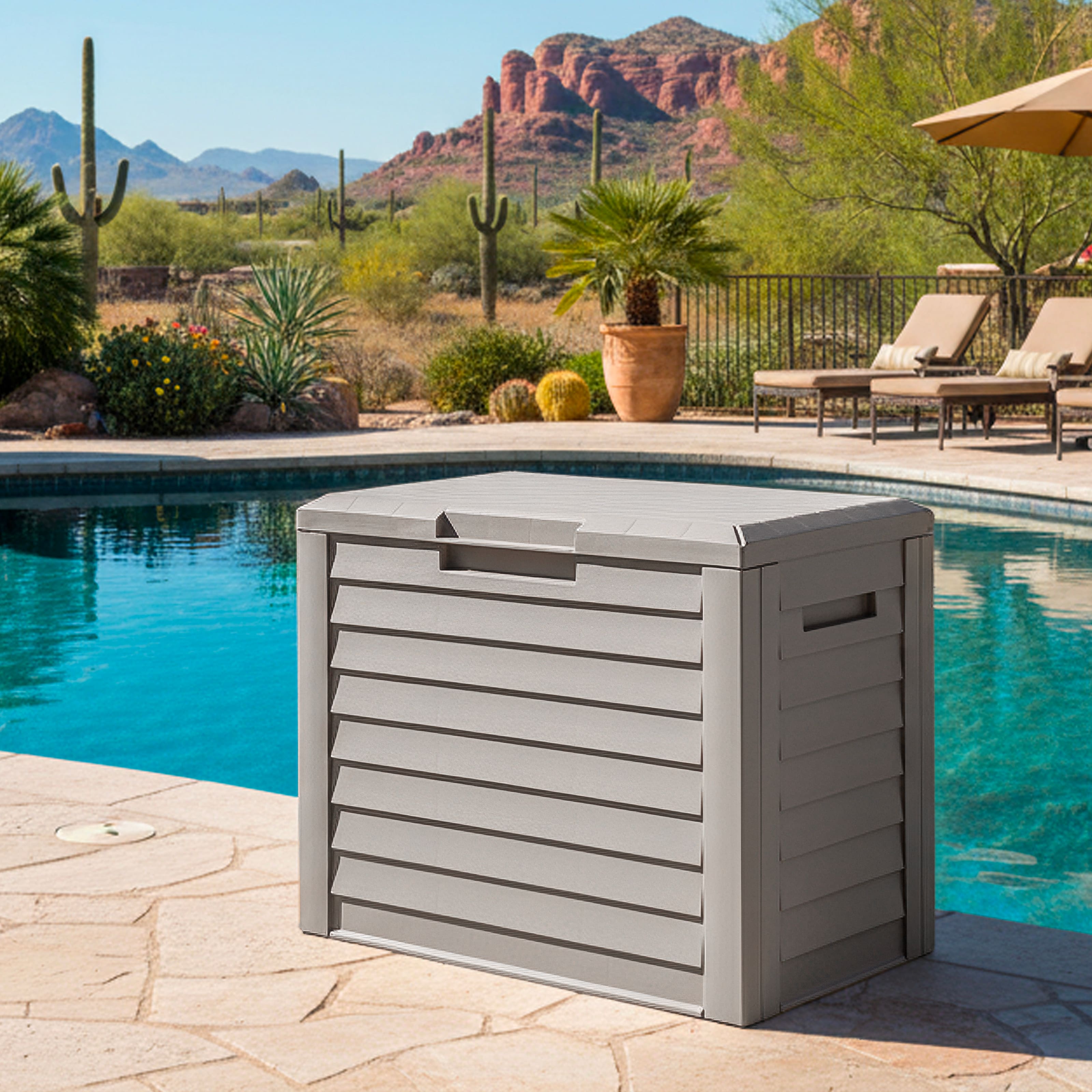 IRIS® 35gal. Gray Outdoor Deck Delivery Storage Box