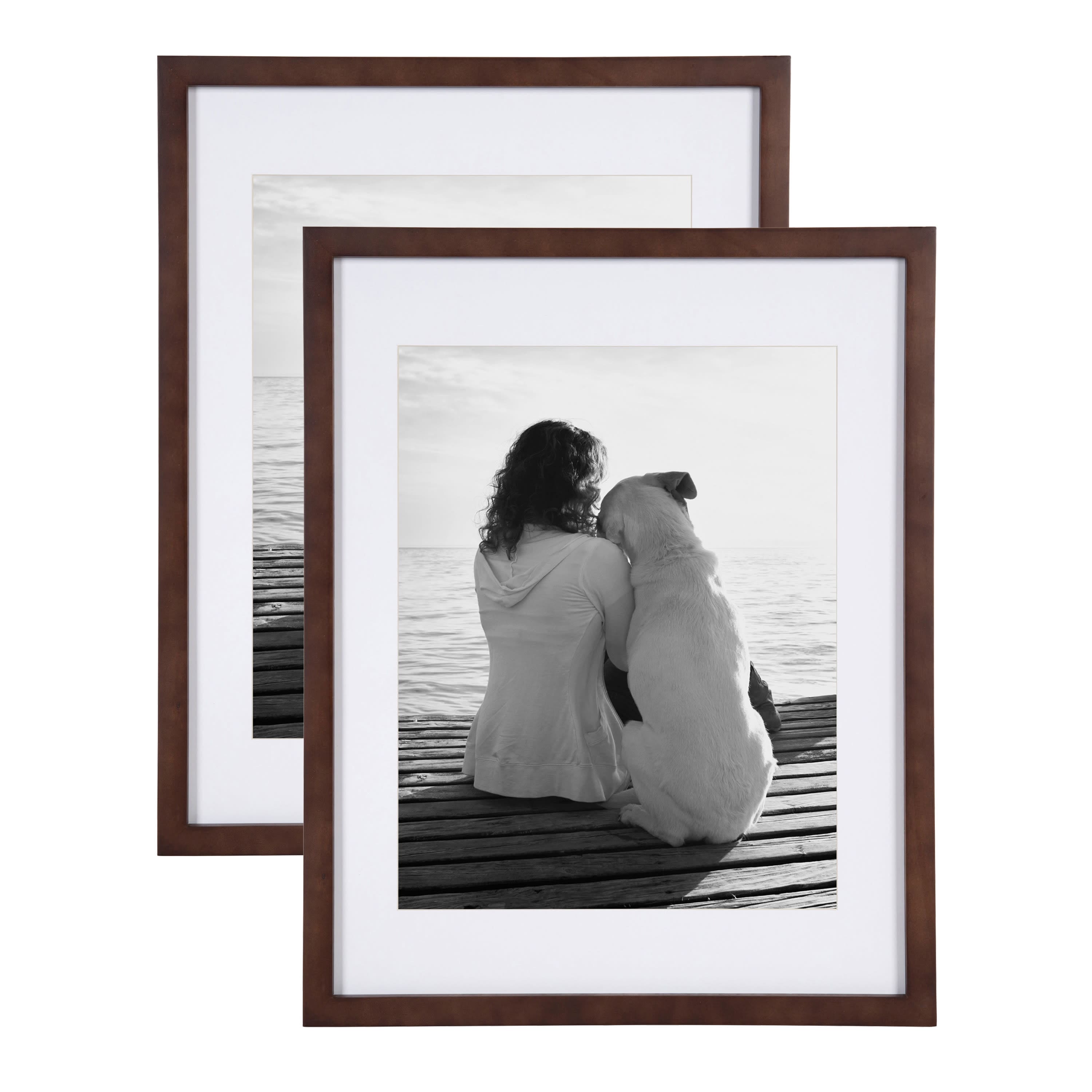 Kate and Laurel Gallery 14" x 18" Picture Frames with 11" x 14" Mat