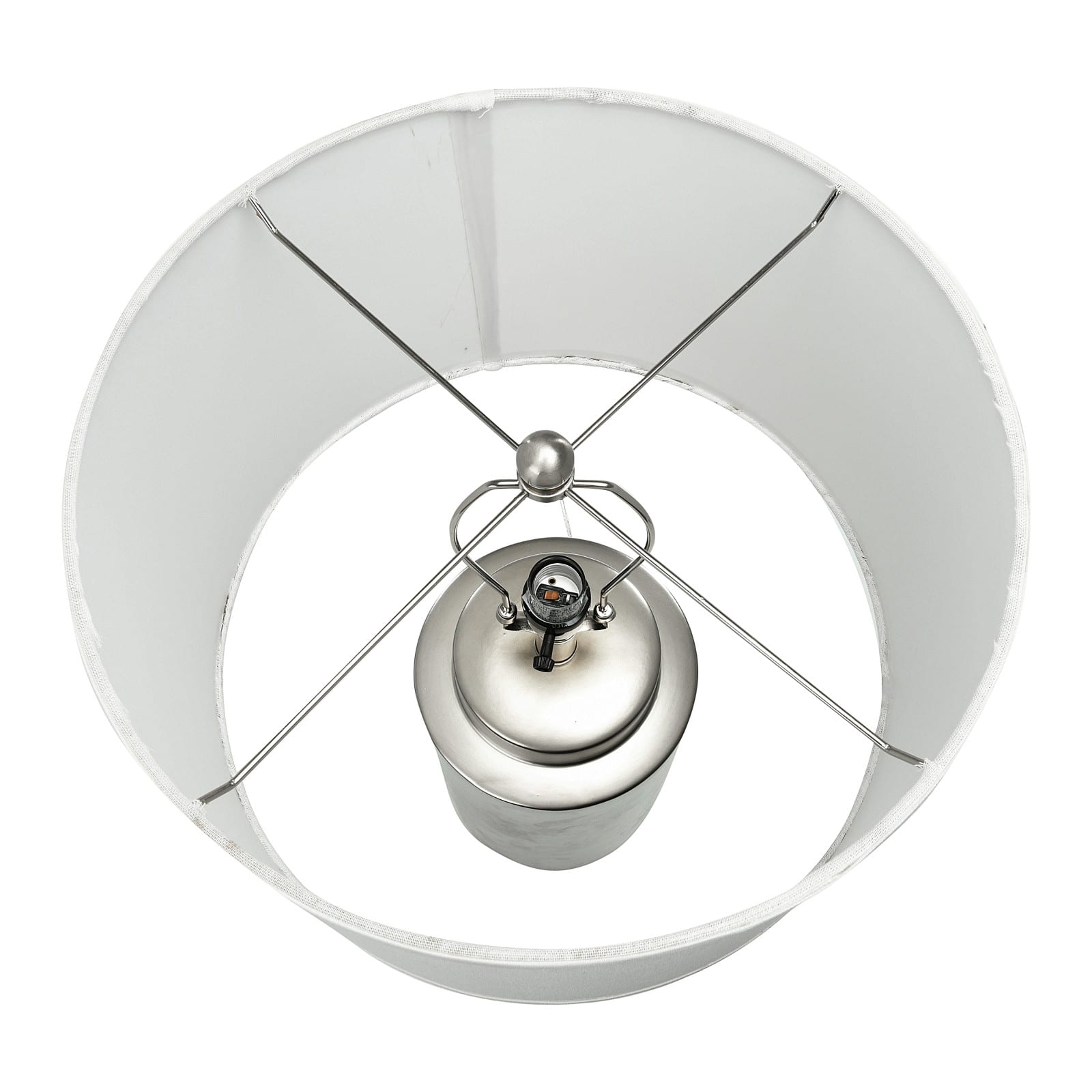 Hello Honey® 28" Silver Metallic Stoneware Table Lamp