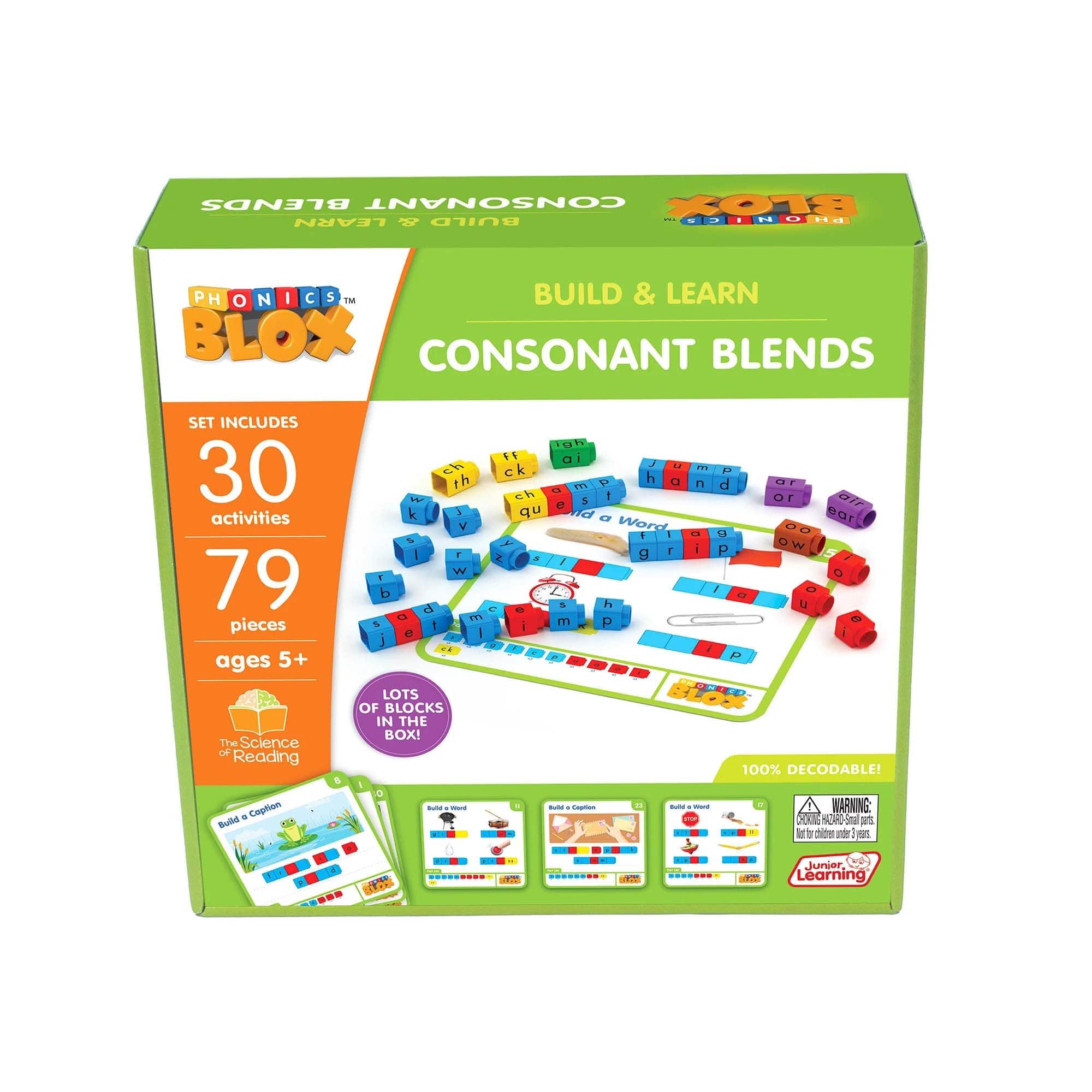 Junior Learning® Consonant Blends Phase 4 Rainbow Phonics Set