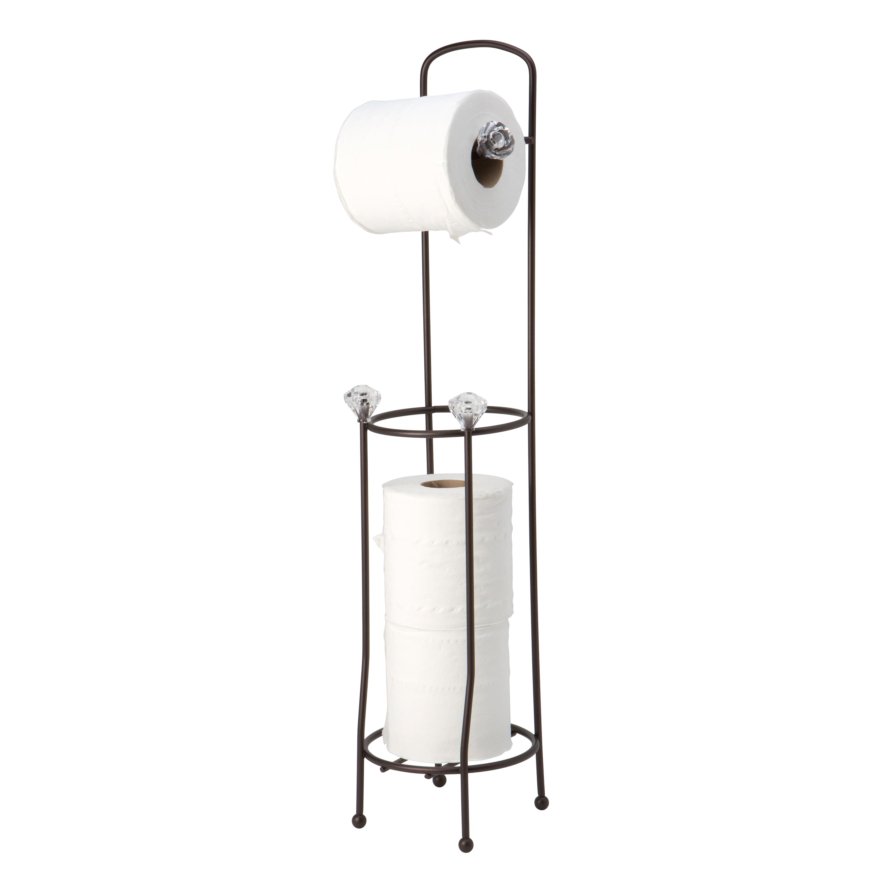 Bath Bliss Oil Rubbed Bronze Toilet Paper Organizer & Dispenser