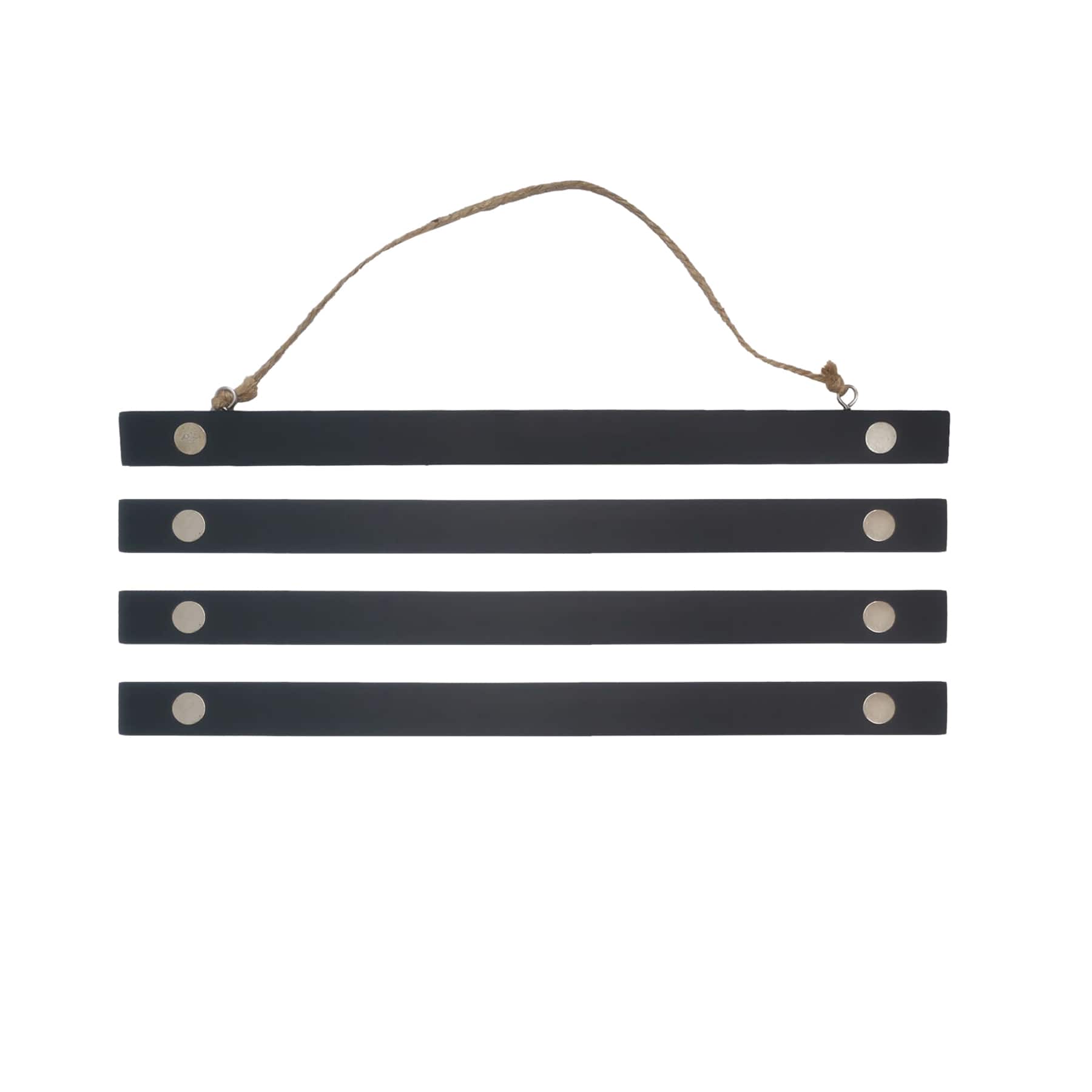 Black Wooden Magnetic Poster Hanger by Studio Décor