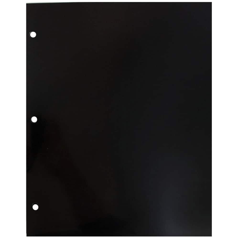 JAM Paper Laminated 2-Pocket Glossy 3-Hole Punch School Folders