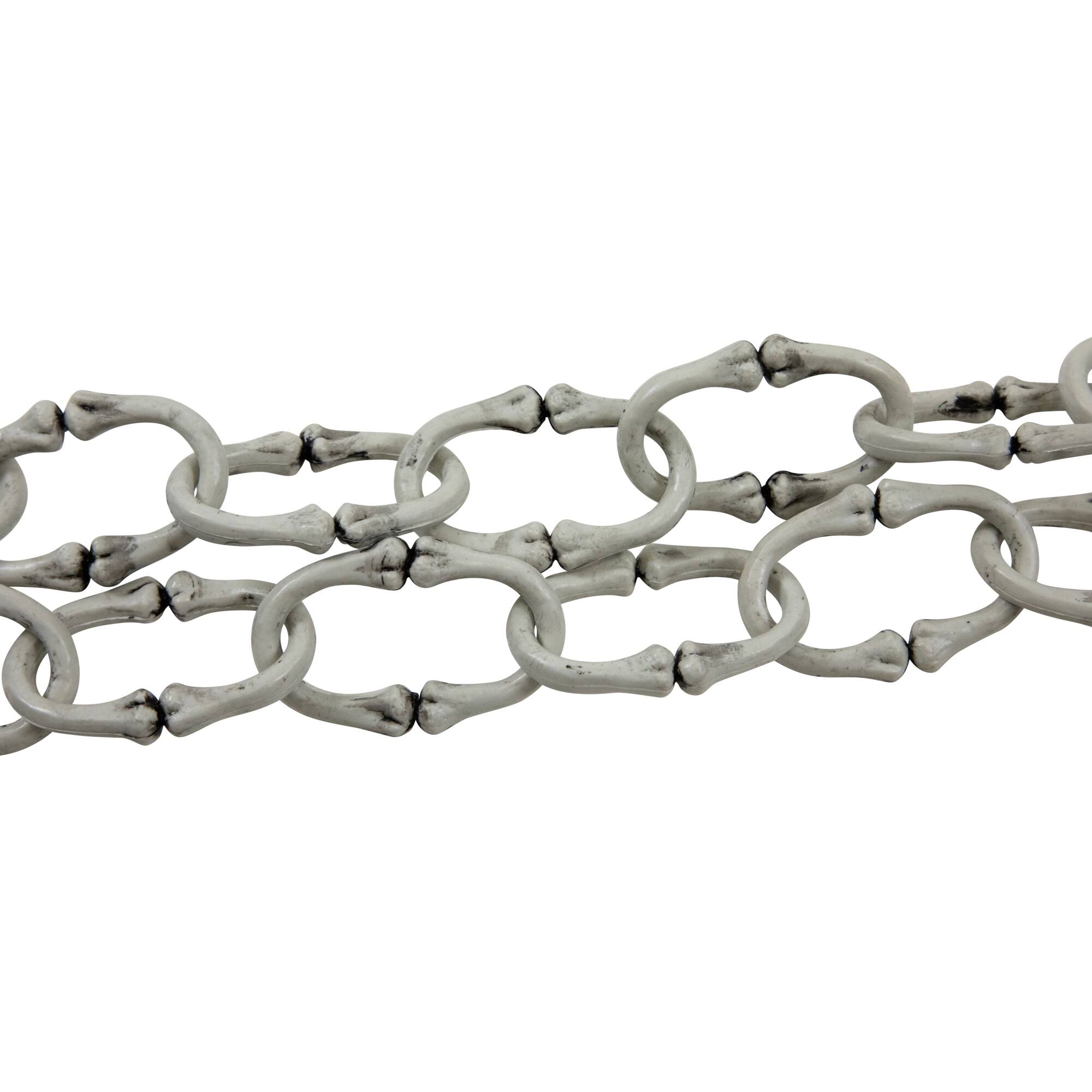 Bone-Like Chainlink Halloween Decoration - 12'