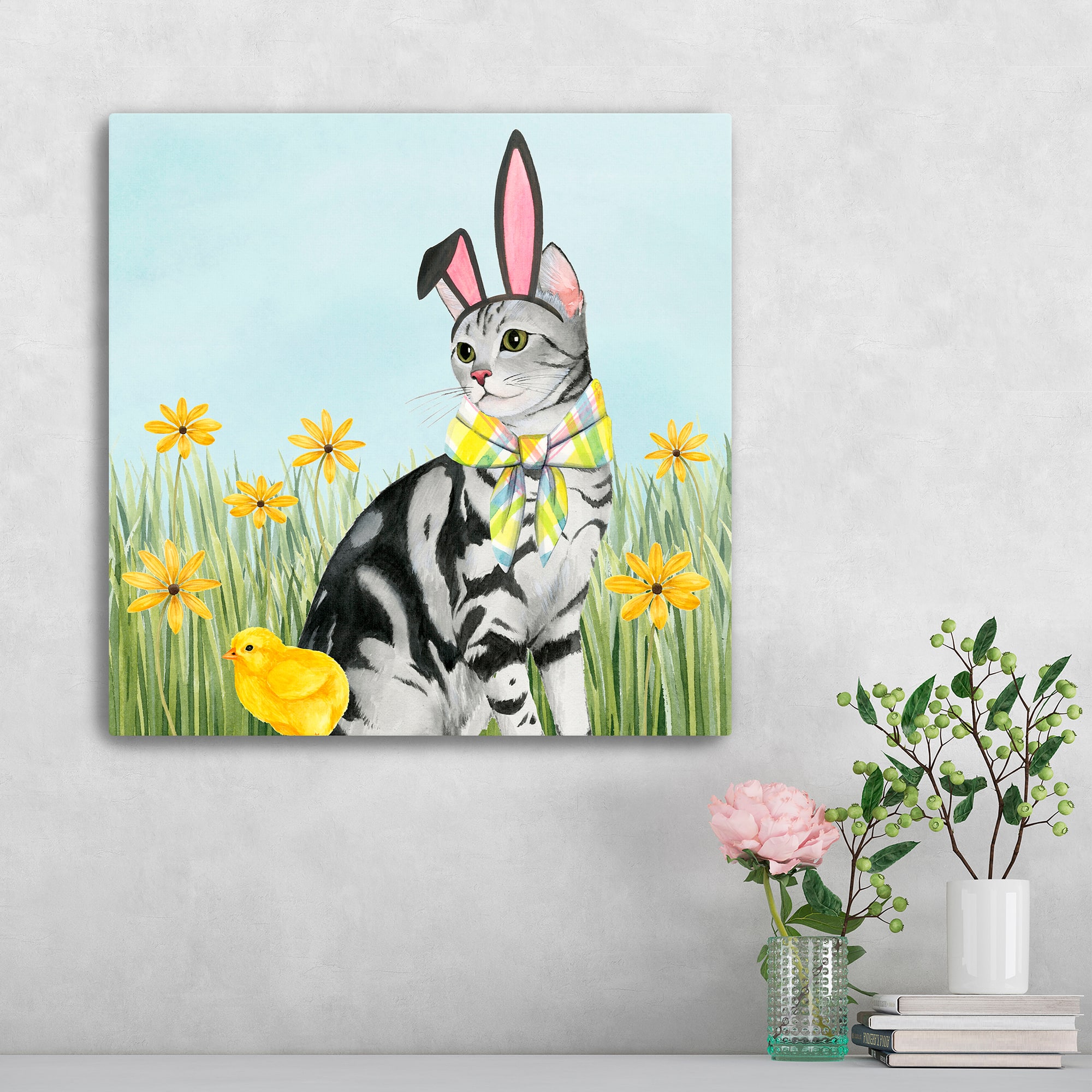 Lumaprints Easter Cats III Canvas Giclée Art