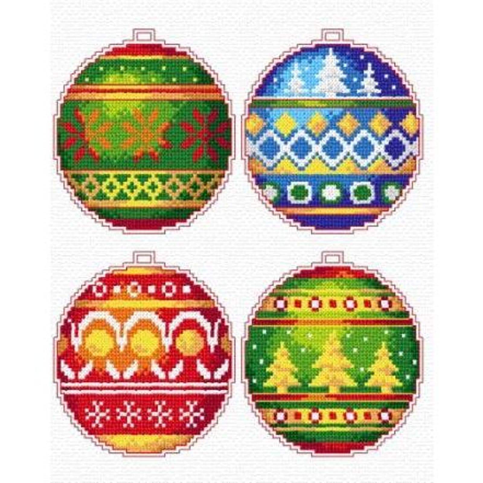 Crafting Spark Christmas Ornaments Counted Cross Stitch Kit