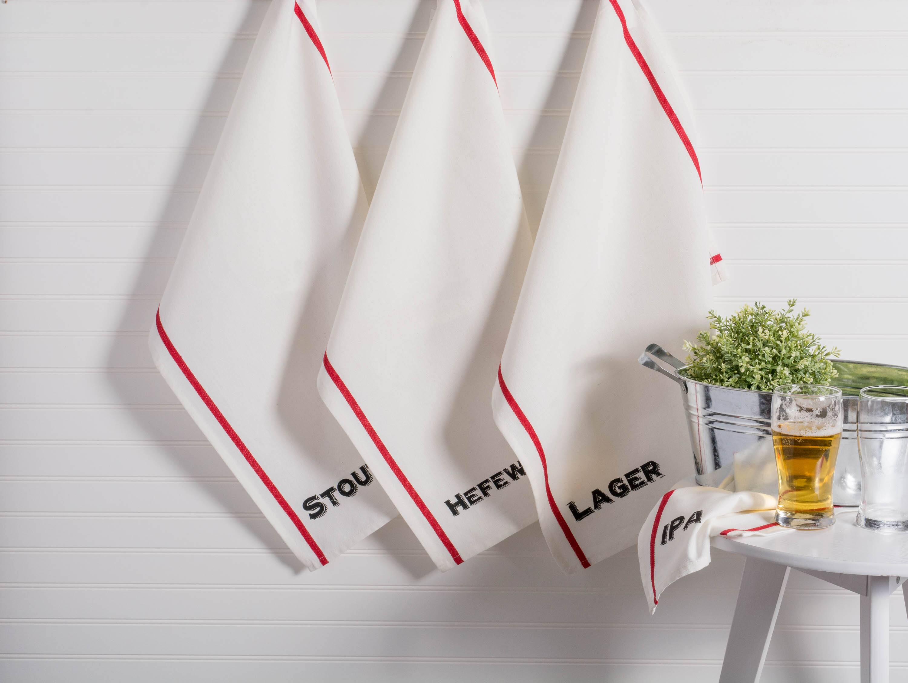 DII® Assorted Beer Pub Print Dishtowel (Set of 4)