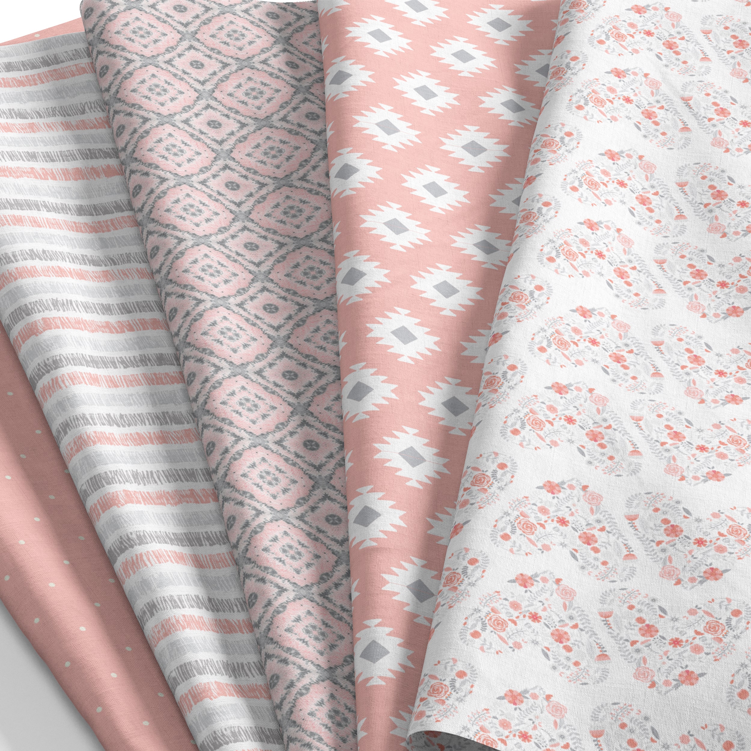SINGER Blush Hearts Cotton Fabric Bundle