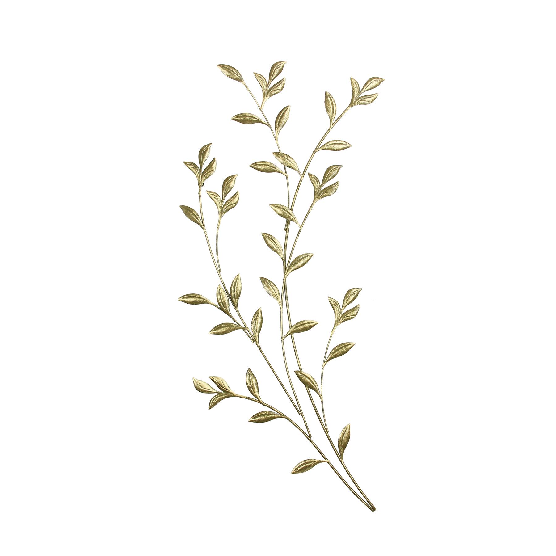Habitat Saba 37" Gold Leafy Boughs Wall Art