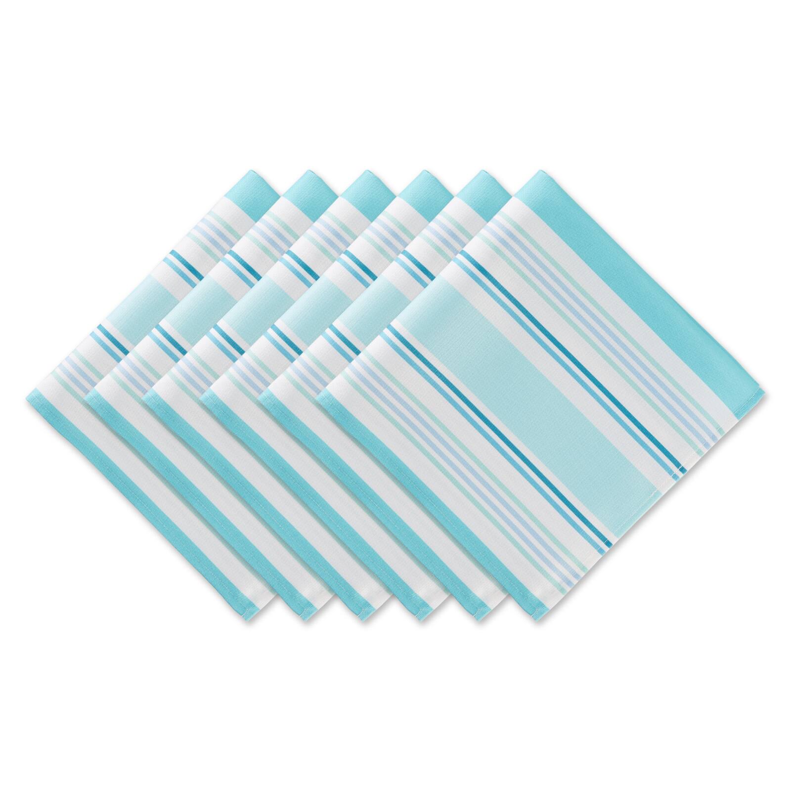 Beach House Stripe Print Outdoor Napkin, 6ct.