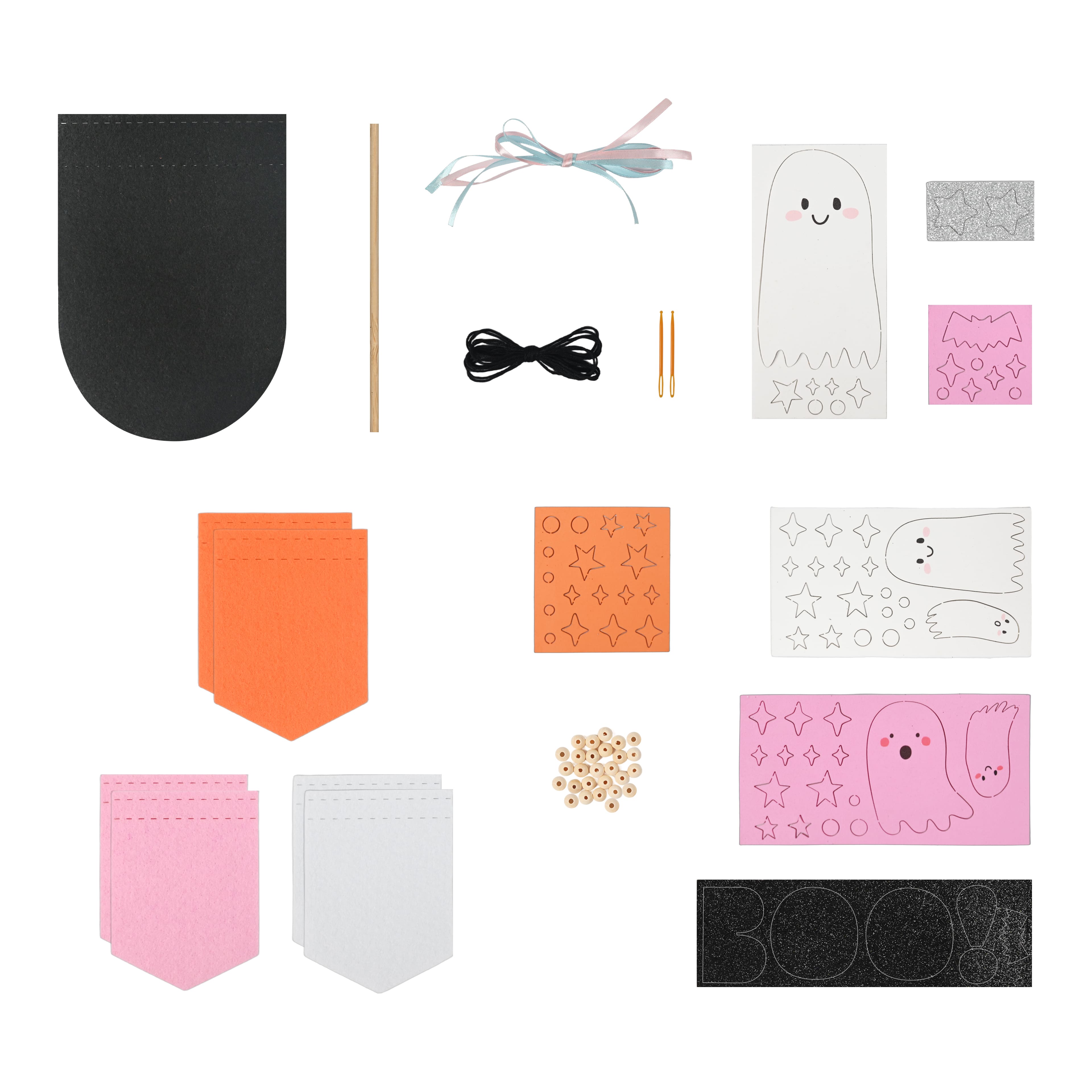 Halloween Ghost Felt Banner Craft Kit by Creatology™
