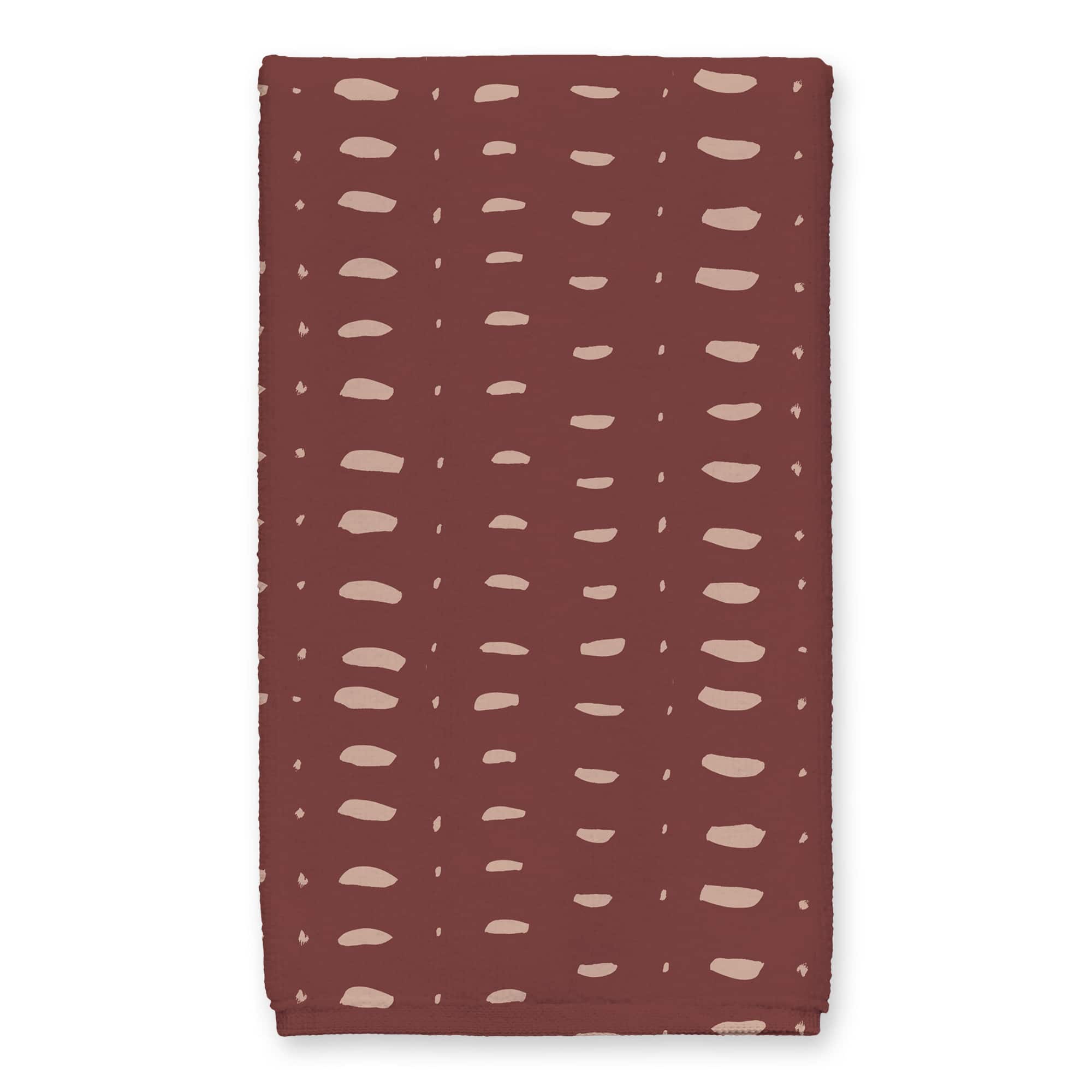 Home Pink Abstract Dots 16" x 25" Tea Towel Set of 2