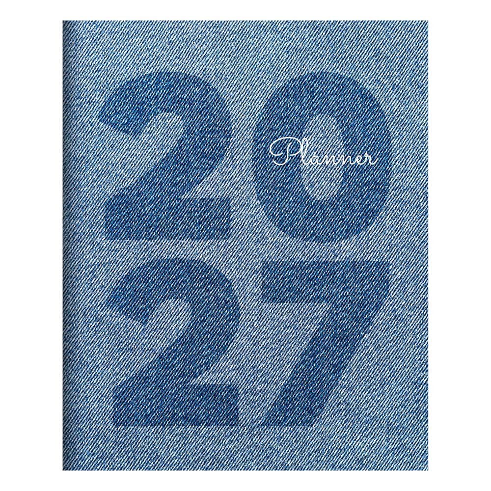2027 Denim Medium Monthly Planner
