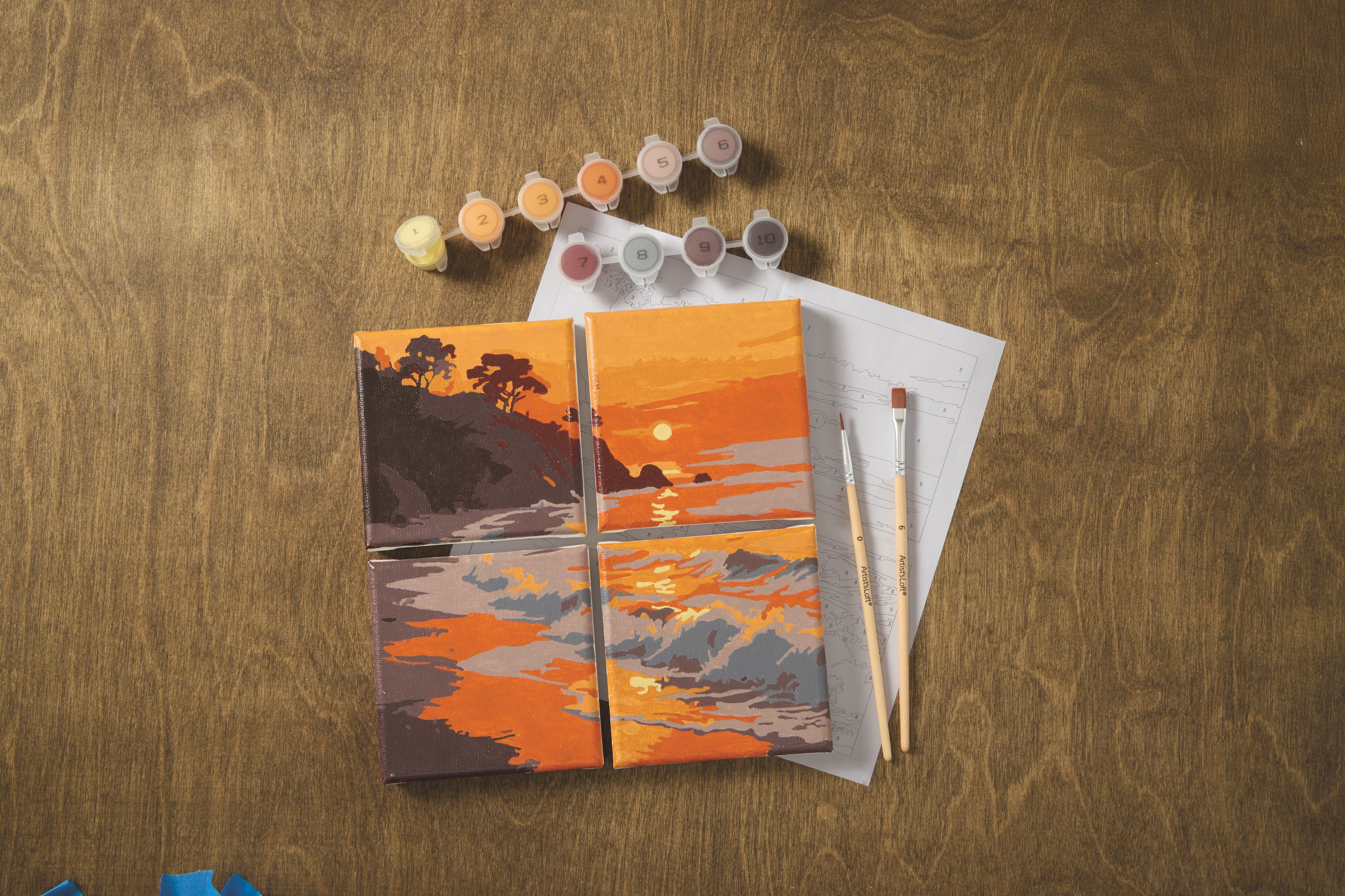 Sunset Paint-by-Number Gallery Mini Kit by Artist's Loft®