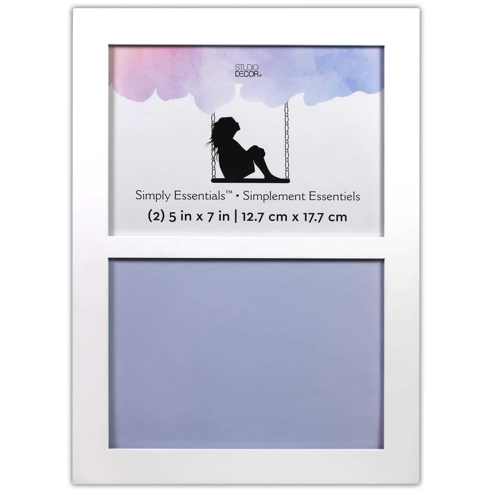 Simply Essentials™ 2 Opening 5" x 7" White Flat Collage Frame by Studio Décor®
