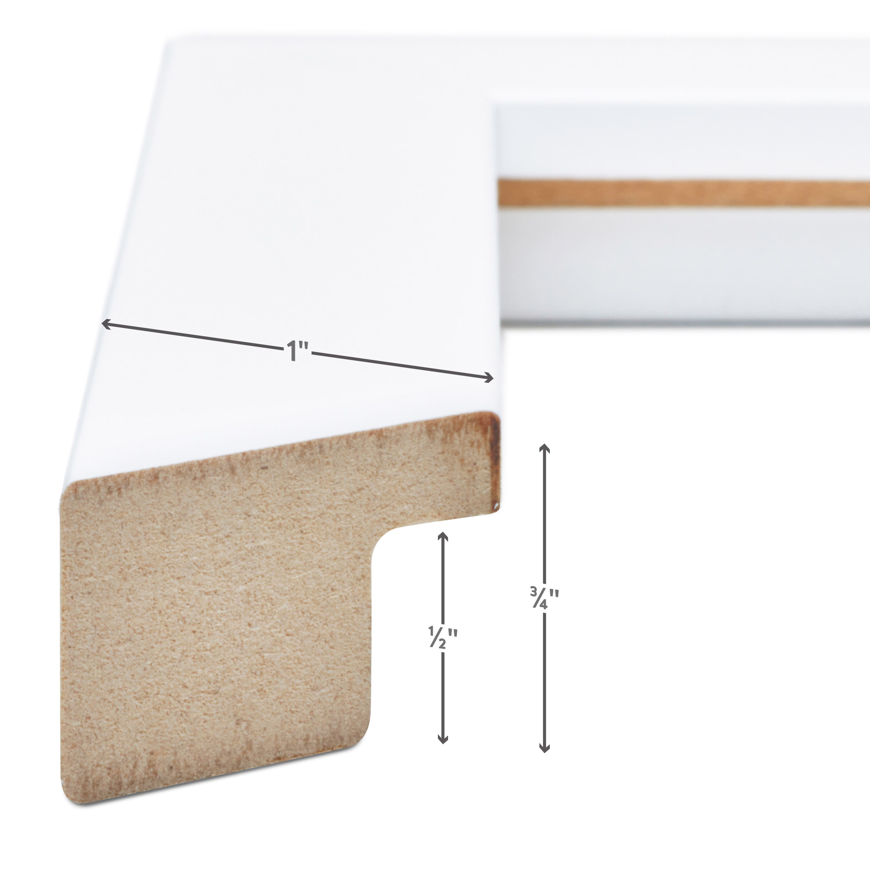 Craig Frames Essentials Satin White Picture Frame