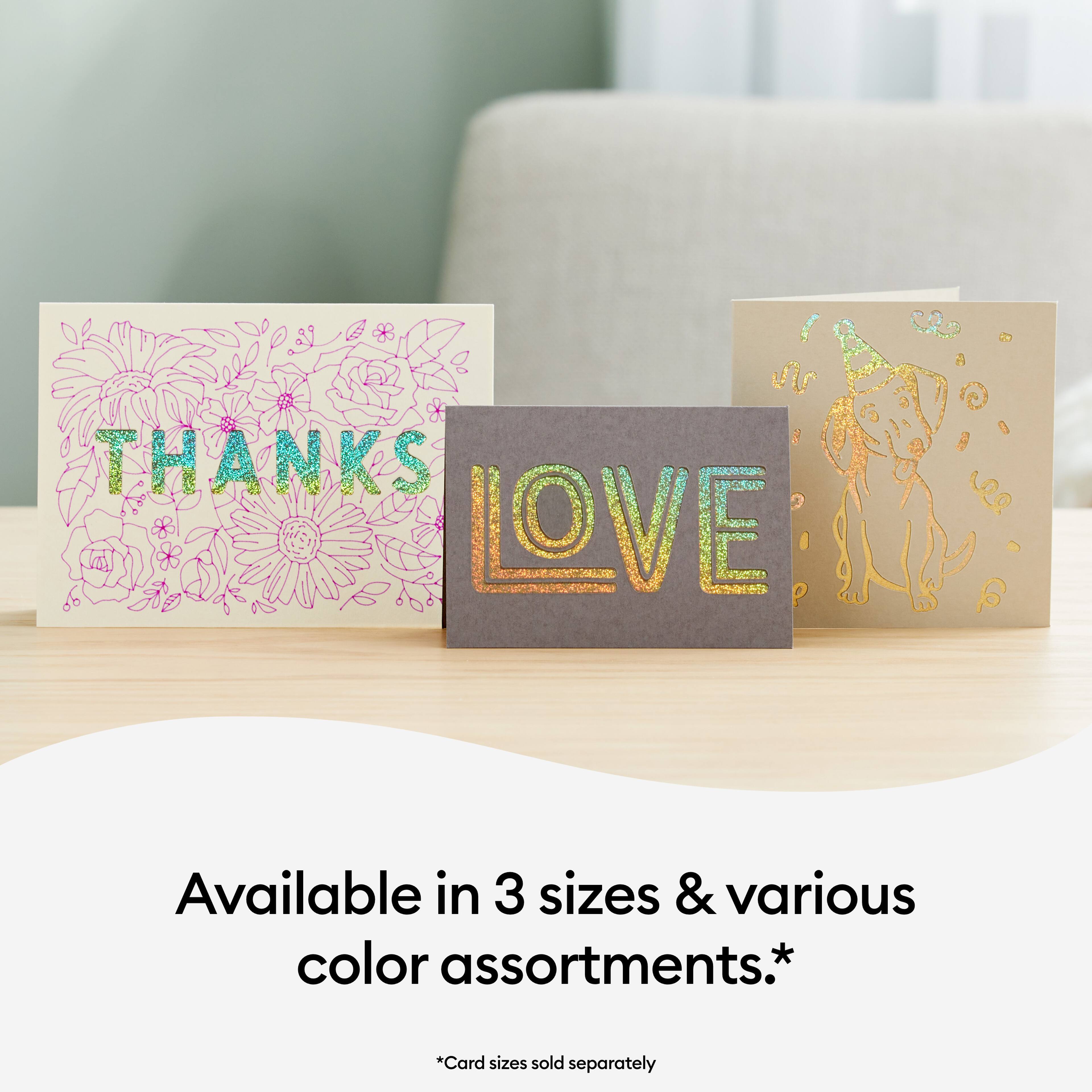 Cricut® R40 Cutaway Cards, Neutrals Sampler