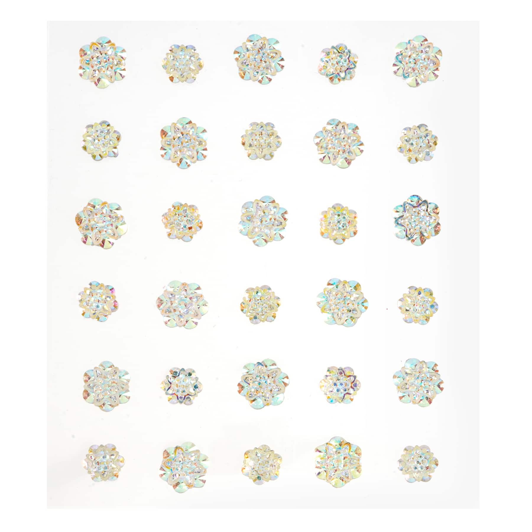 12 Packs: 30 ct. (360 total) Clear Iridescent Florette Bling Stickers by Recollections™