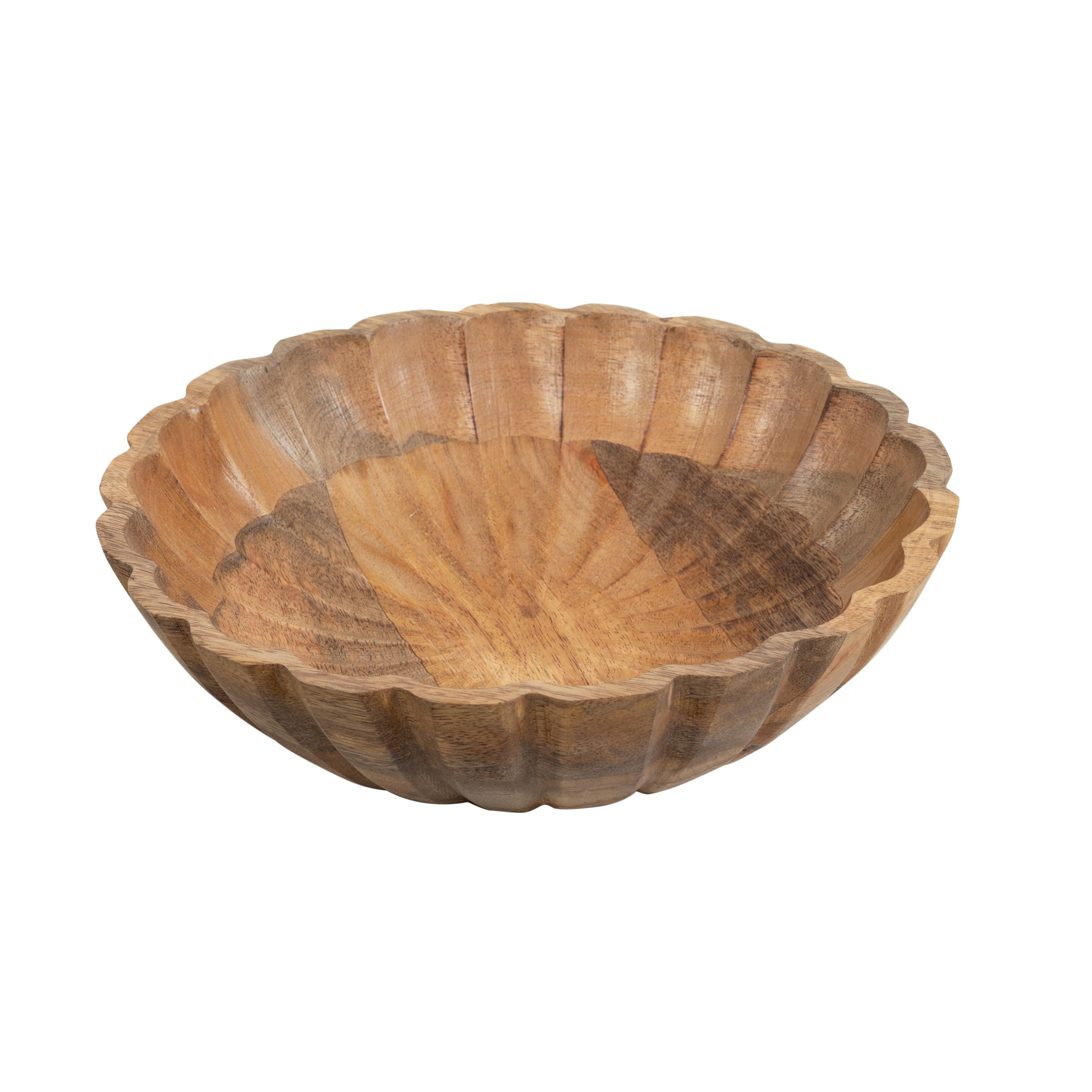 Wavy Mango Wood Bowl by Ashland®