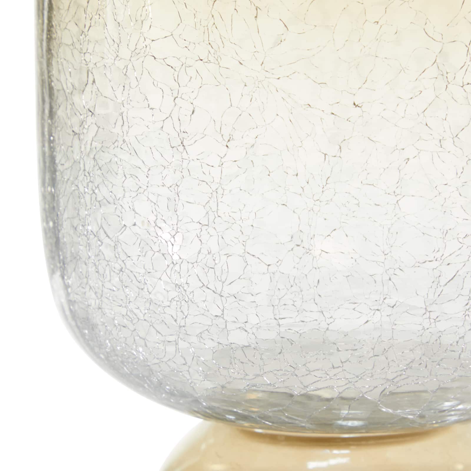 14" Brown Glass Traditional Candle Holder