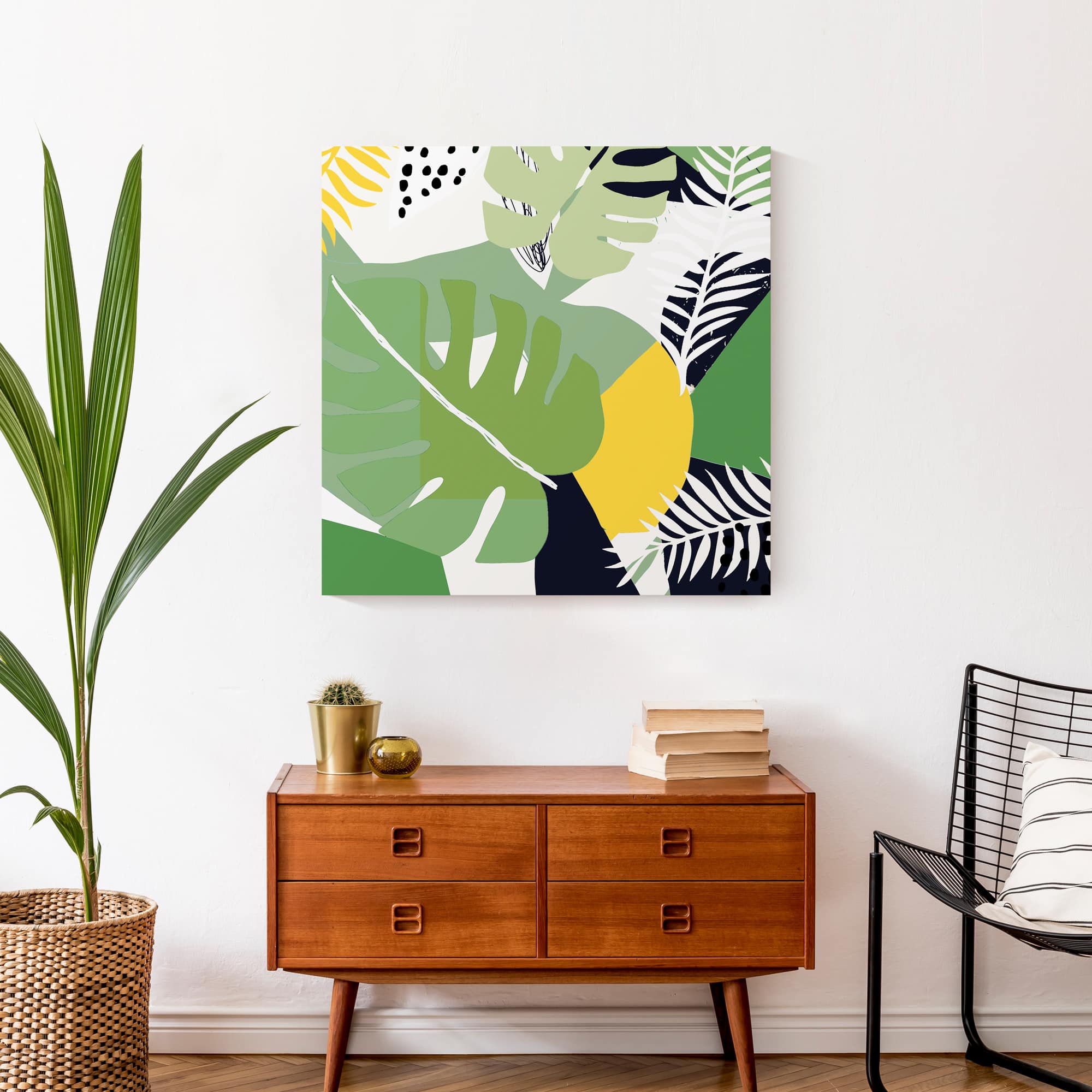 Designs Direct Modern Abstract Palm Canvas Wall Art