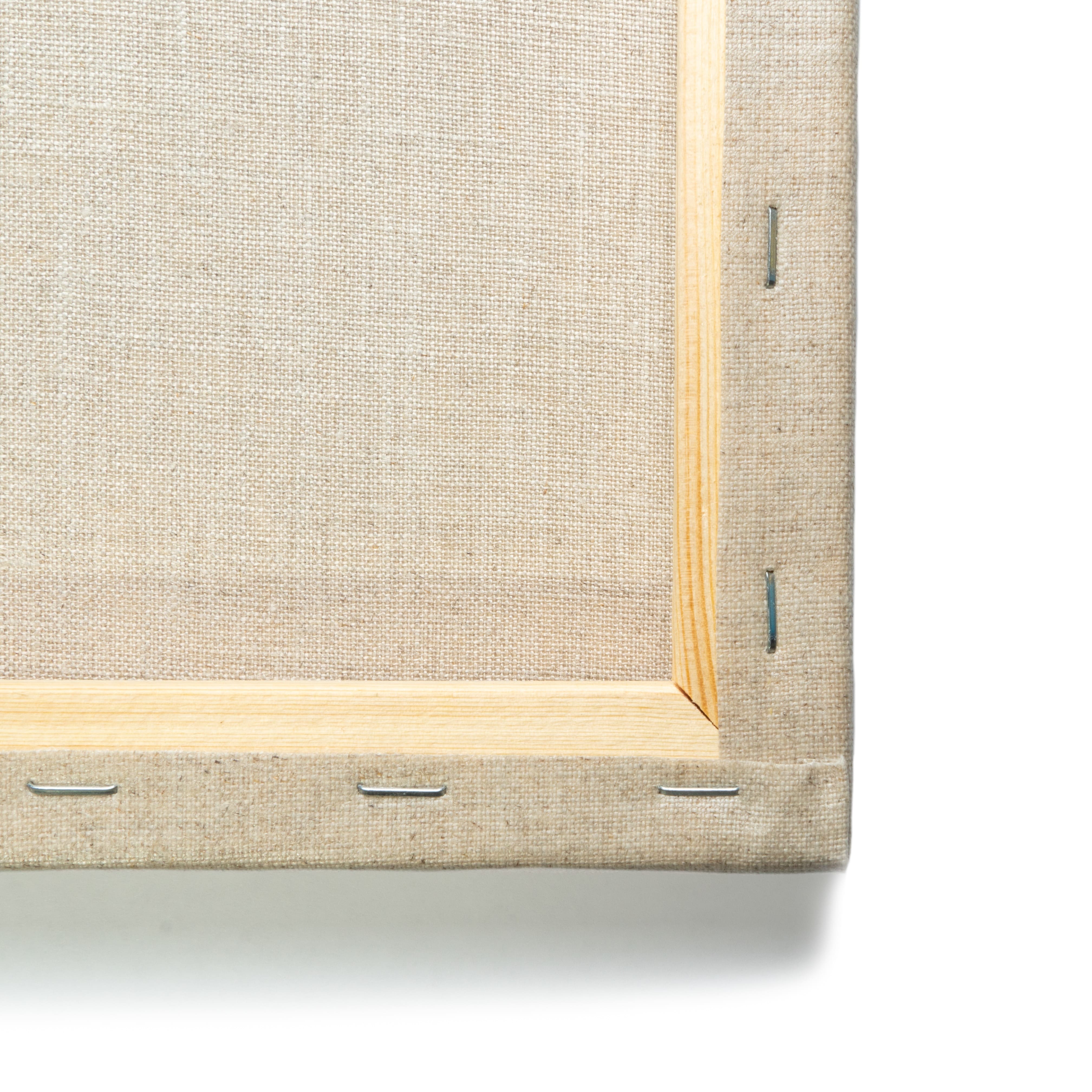 Wexel Art 10" x 10" Beige Linen Clear Gesso Primed Stretched Canvas