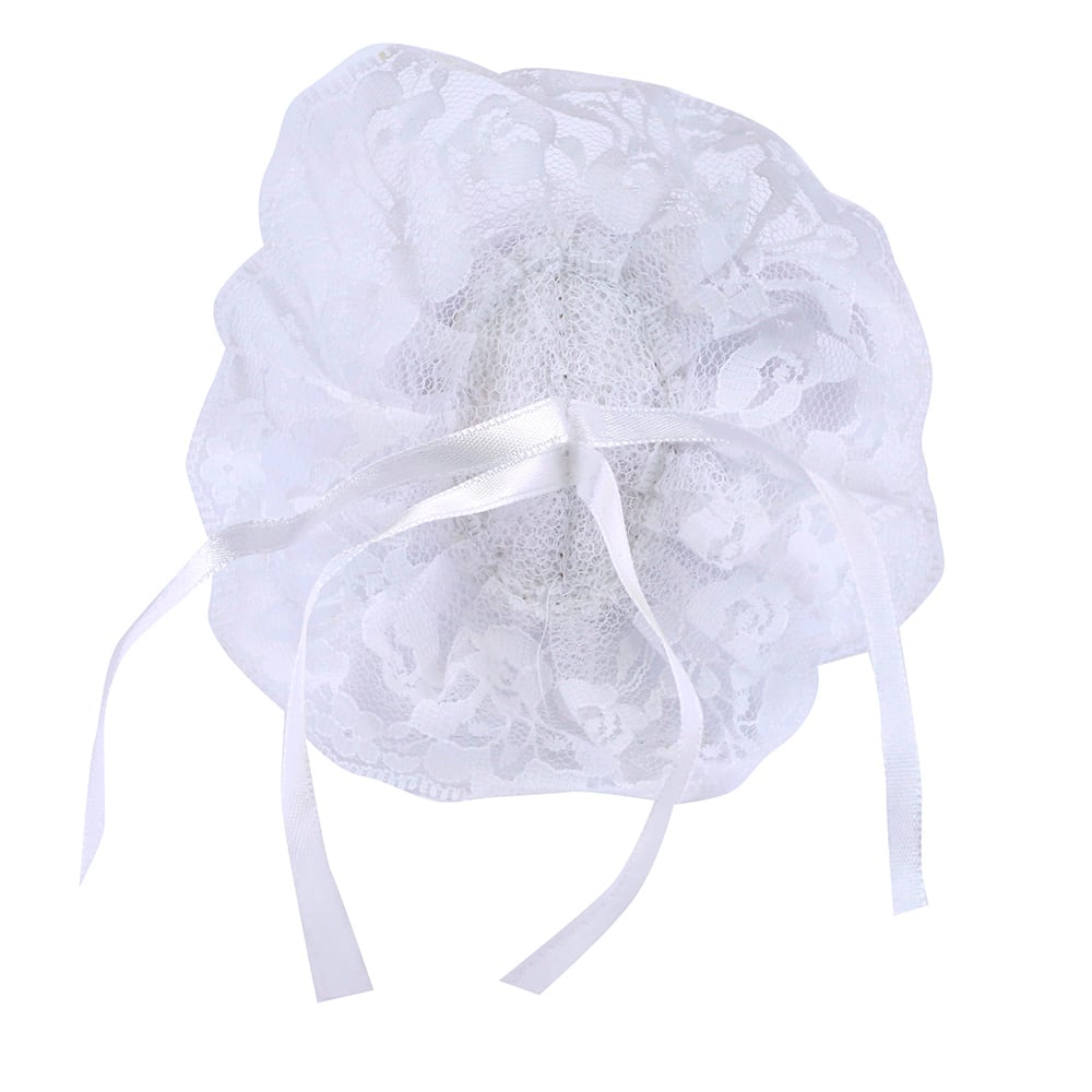 JAM Paper White Lace Velcro Wristlets, 12ct.