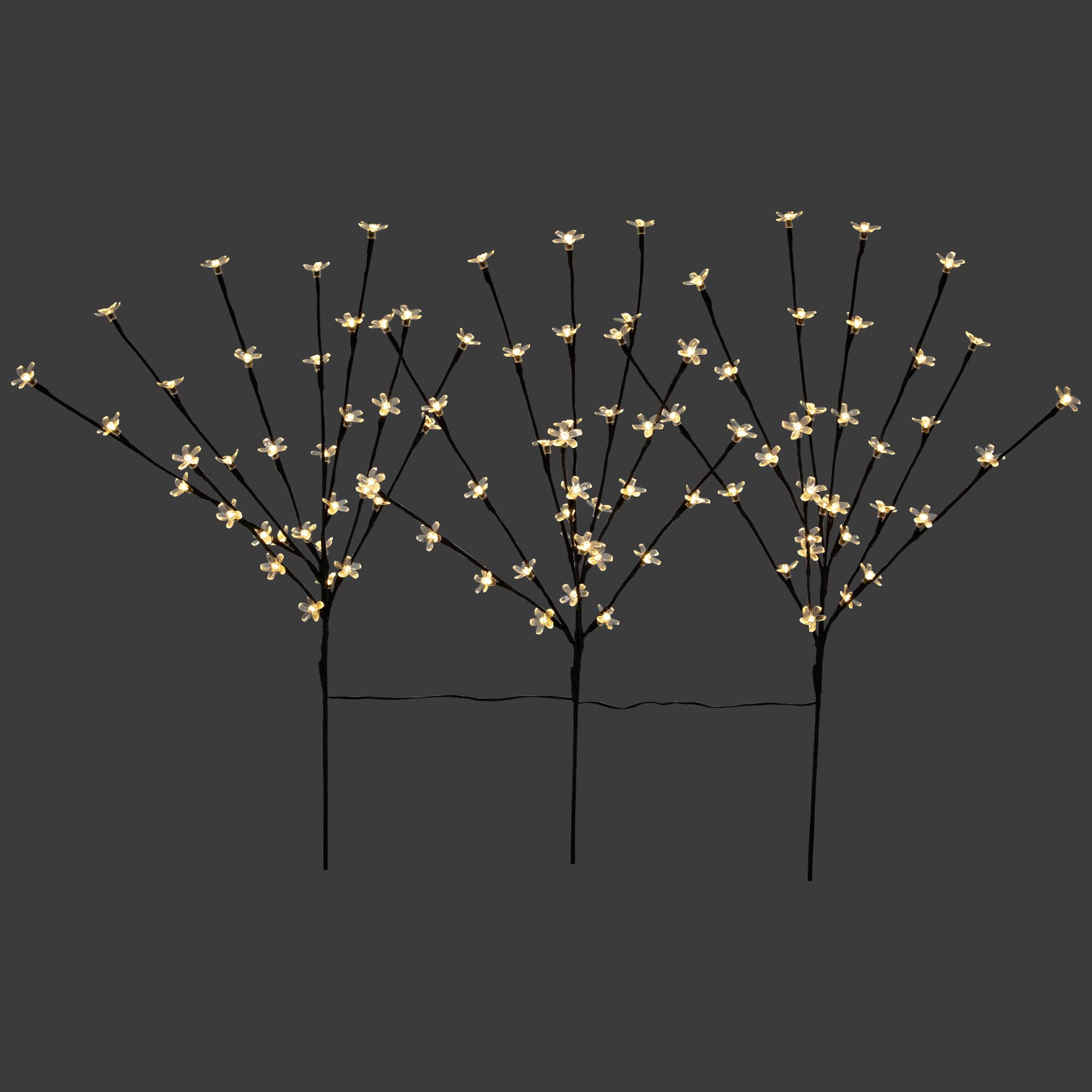 2.5ft. Cherry Blossom LED Lit Artificial Tree Branches, 3ct.