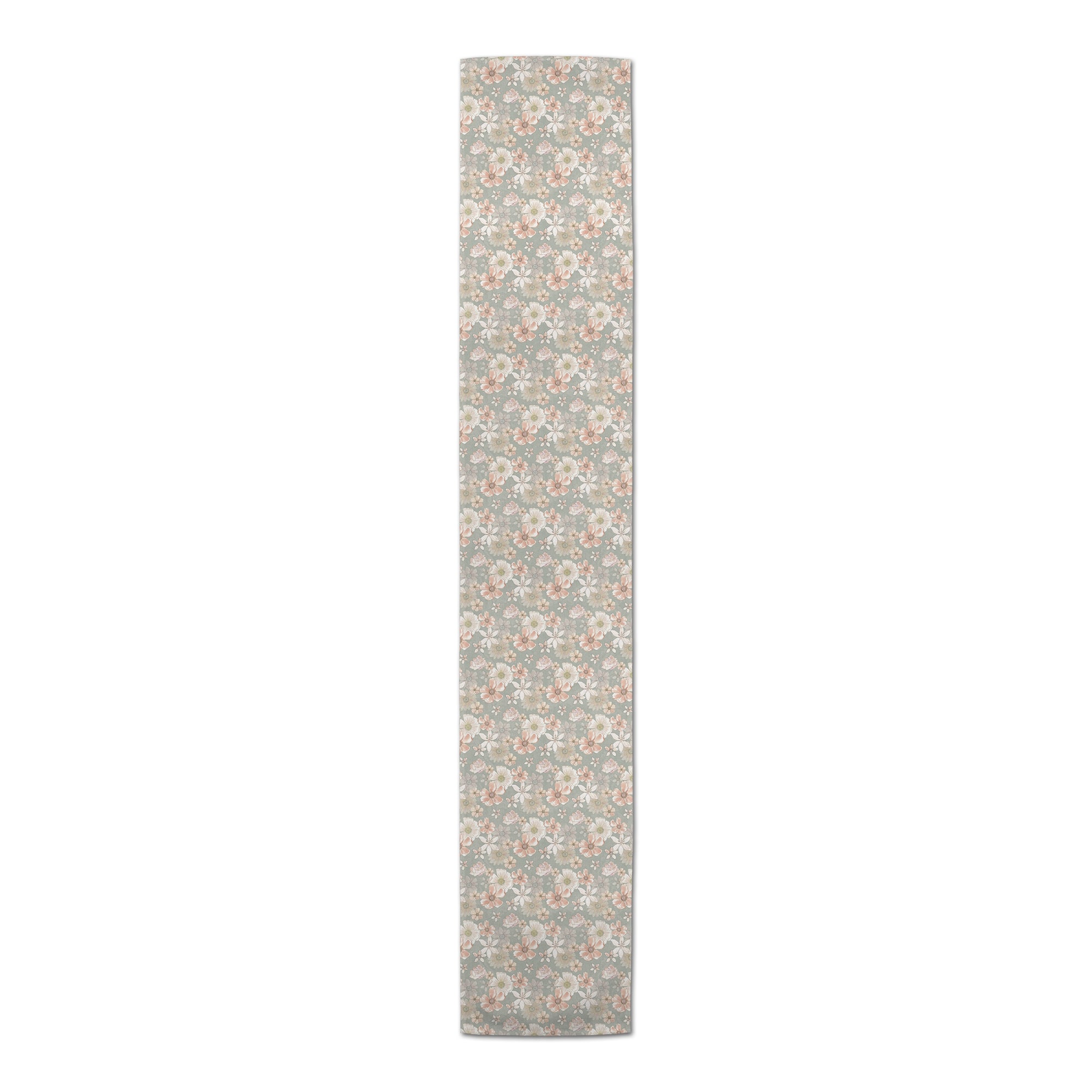 Large Florals Cotton Twill Runner