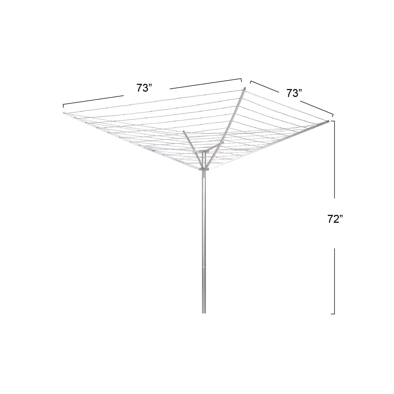 Household Essentials Aluminum Top Umbrella Dryer