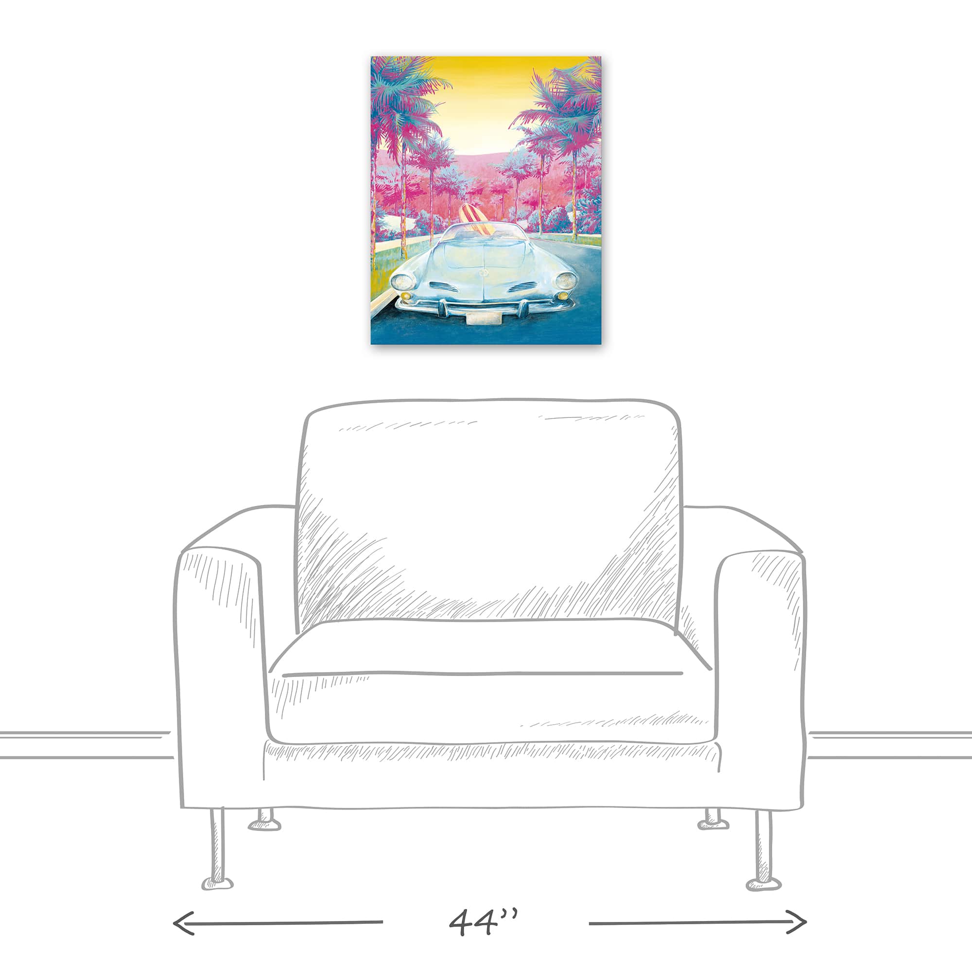 Beach Convertible 16" x 20" Canvas Wall Art