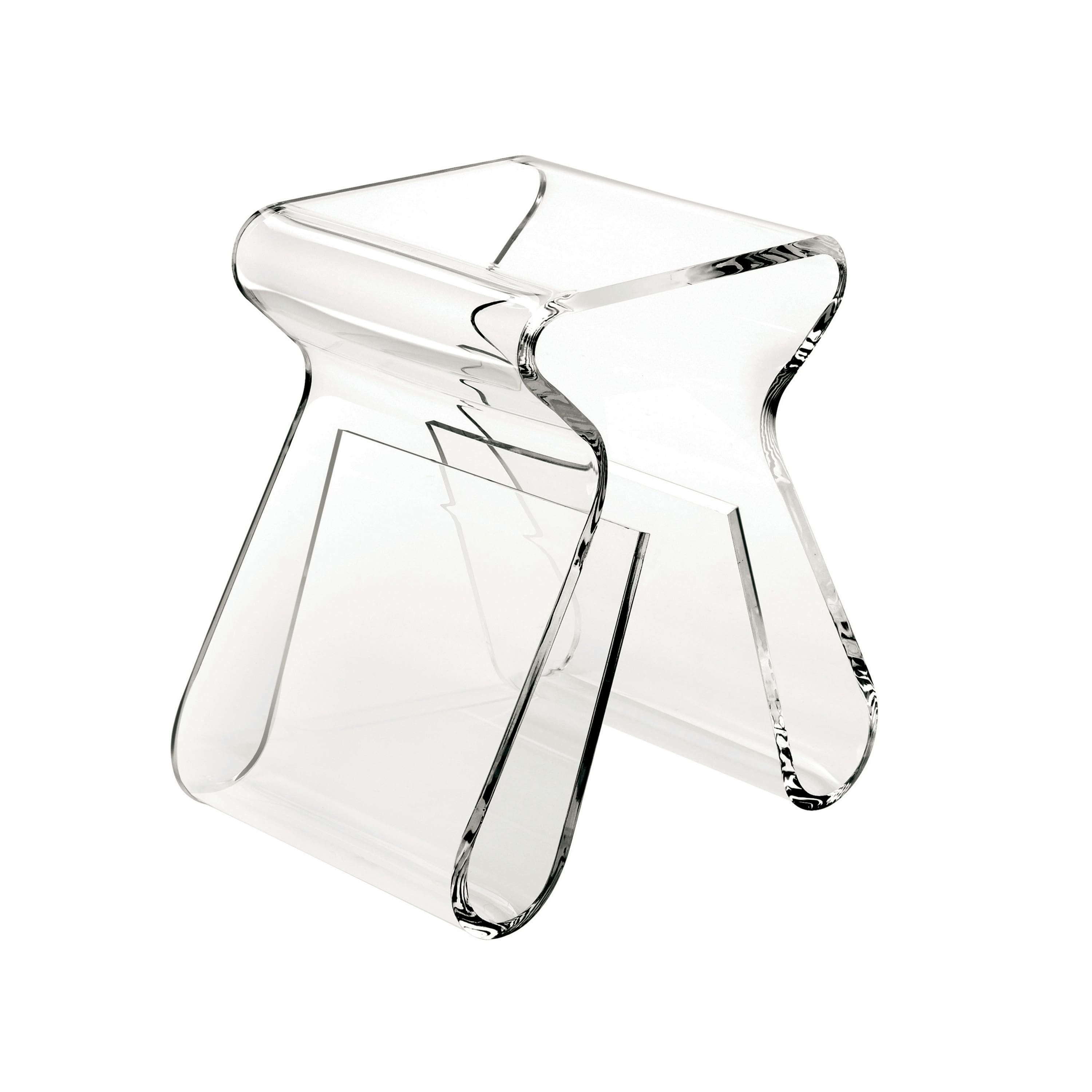 Umbra 17" x 17" Clear Magino Stool with Magazine Rack