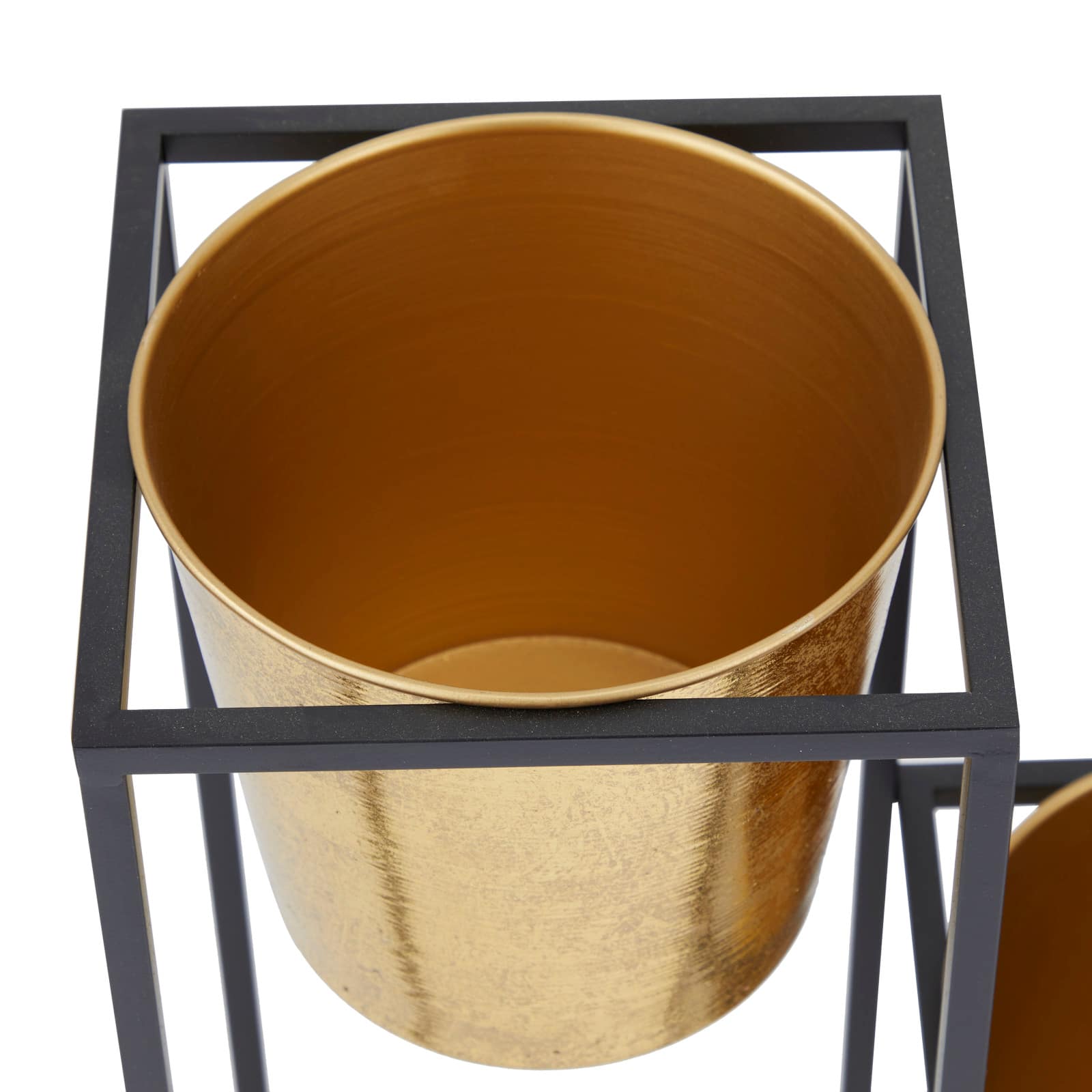 Gold Metal Glam Planter, 31" x 21" x 8"
