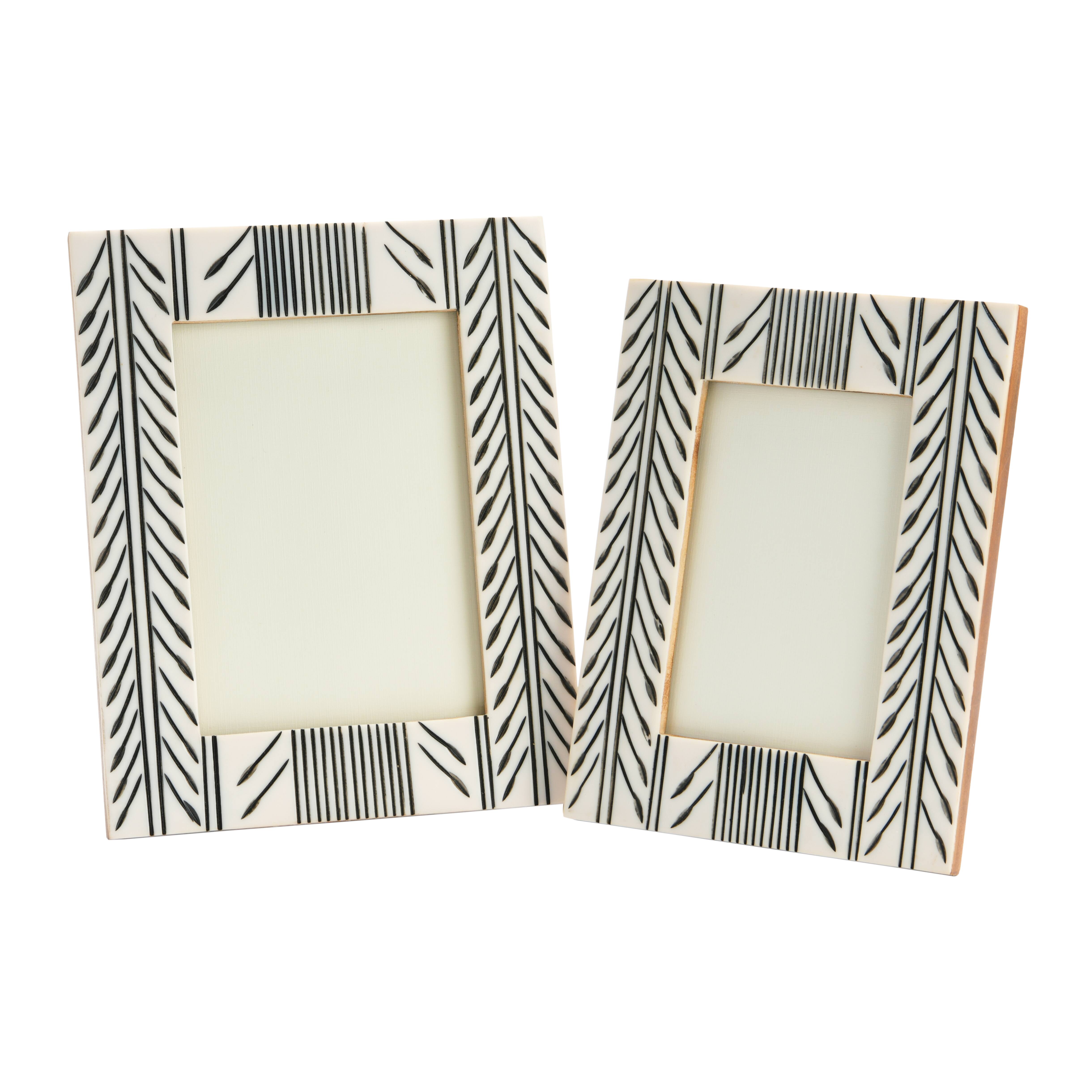 Hello Honey® 2 Pack Black & White Photo Frame