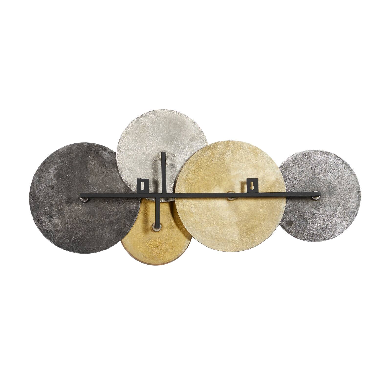 Gold, Silver & Gray Aluminum Wall Décor