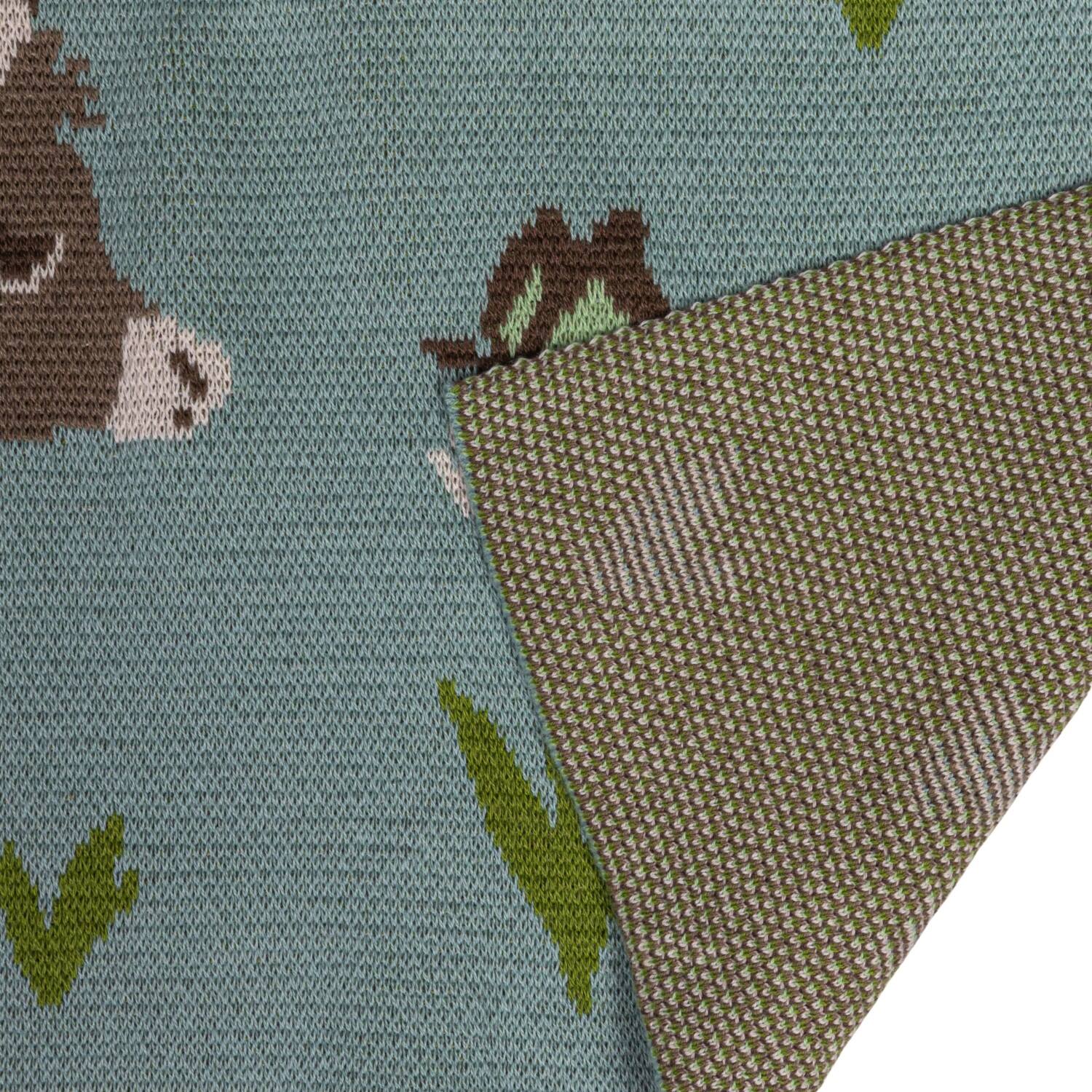 Hello Honey® Donkey Prints Cotton Knit Baby Blanket