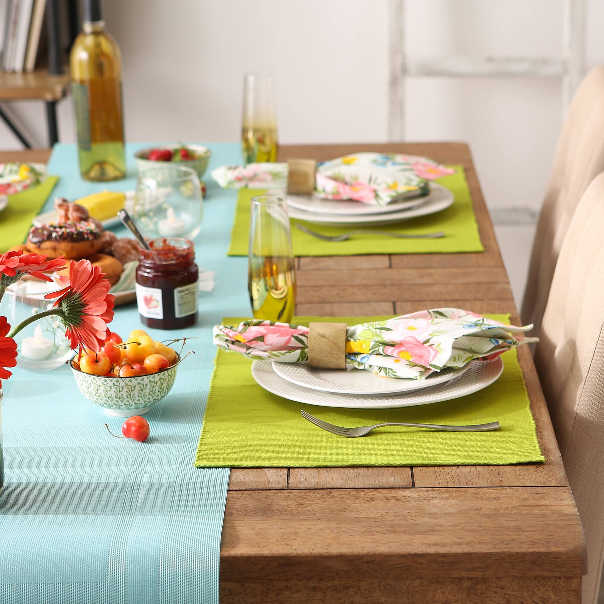 DII® Ribbed Cotton Placemats, 6ct.