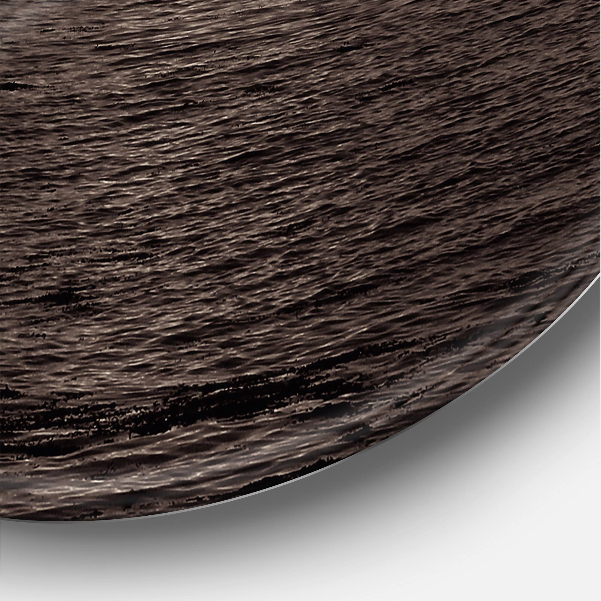 Designart - Gold Cliffs In The Fog