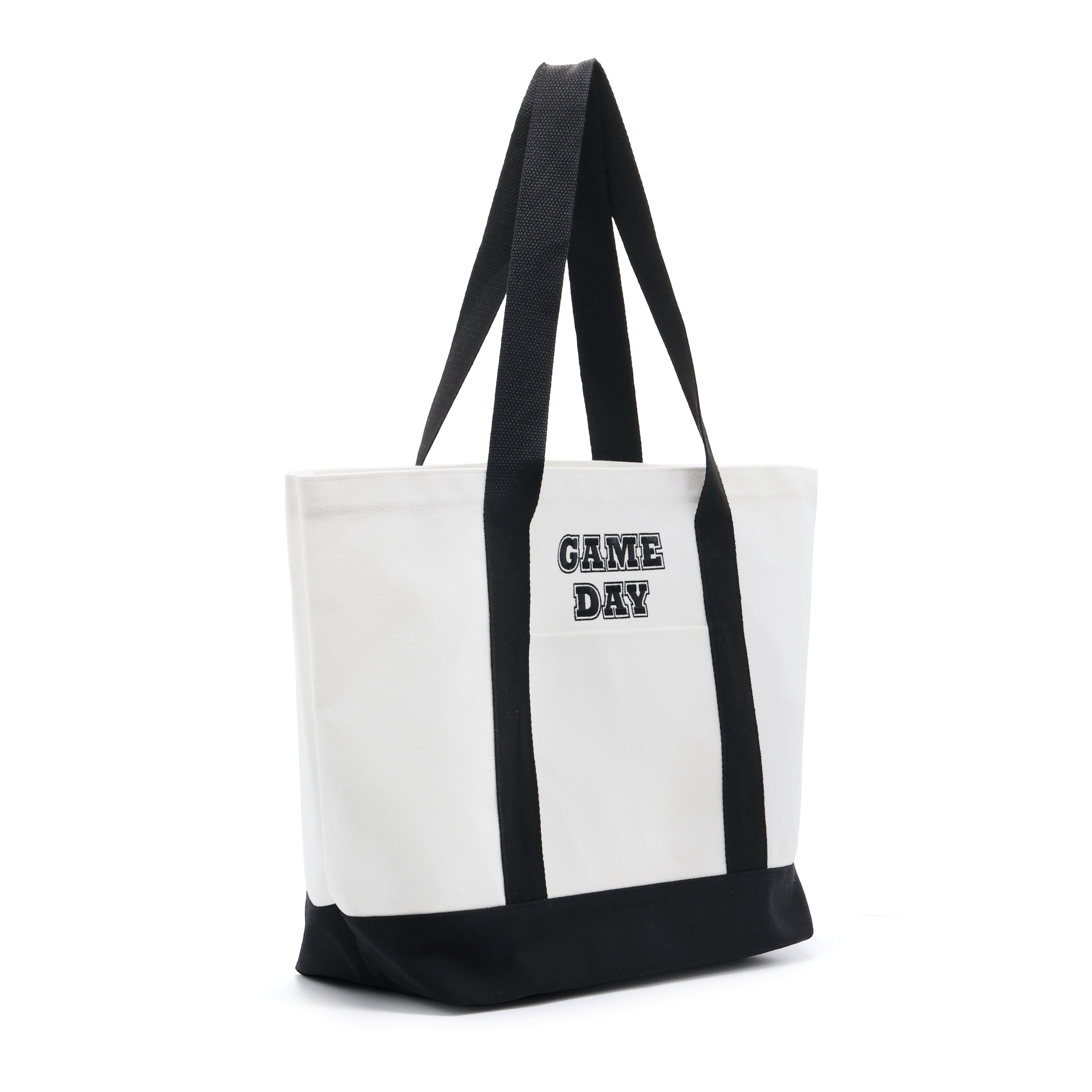 Black & White Game Day Tote by Celebrate It™
