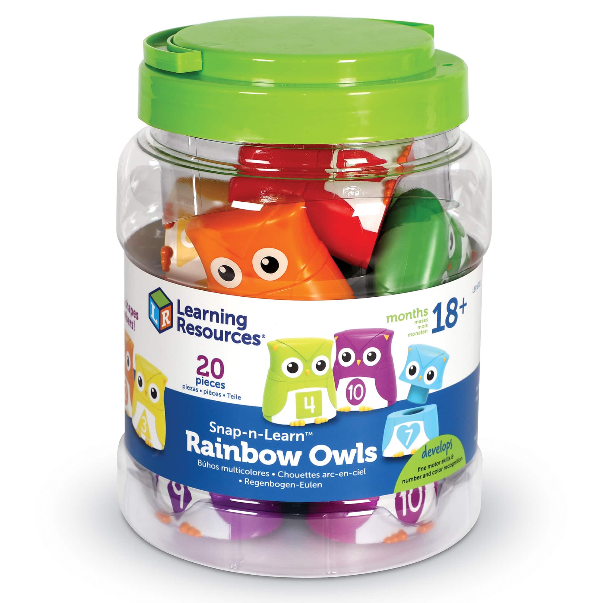 Learning Resources Snap-n-Learn Rainbow Owls