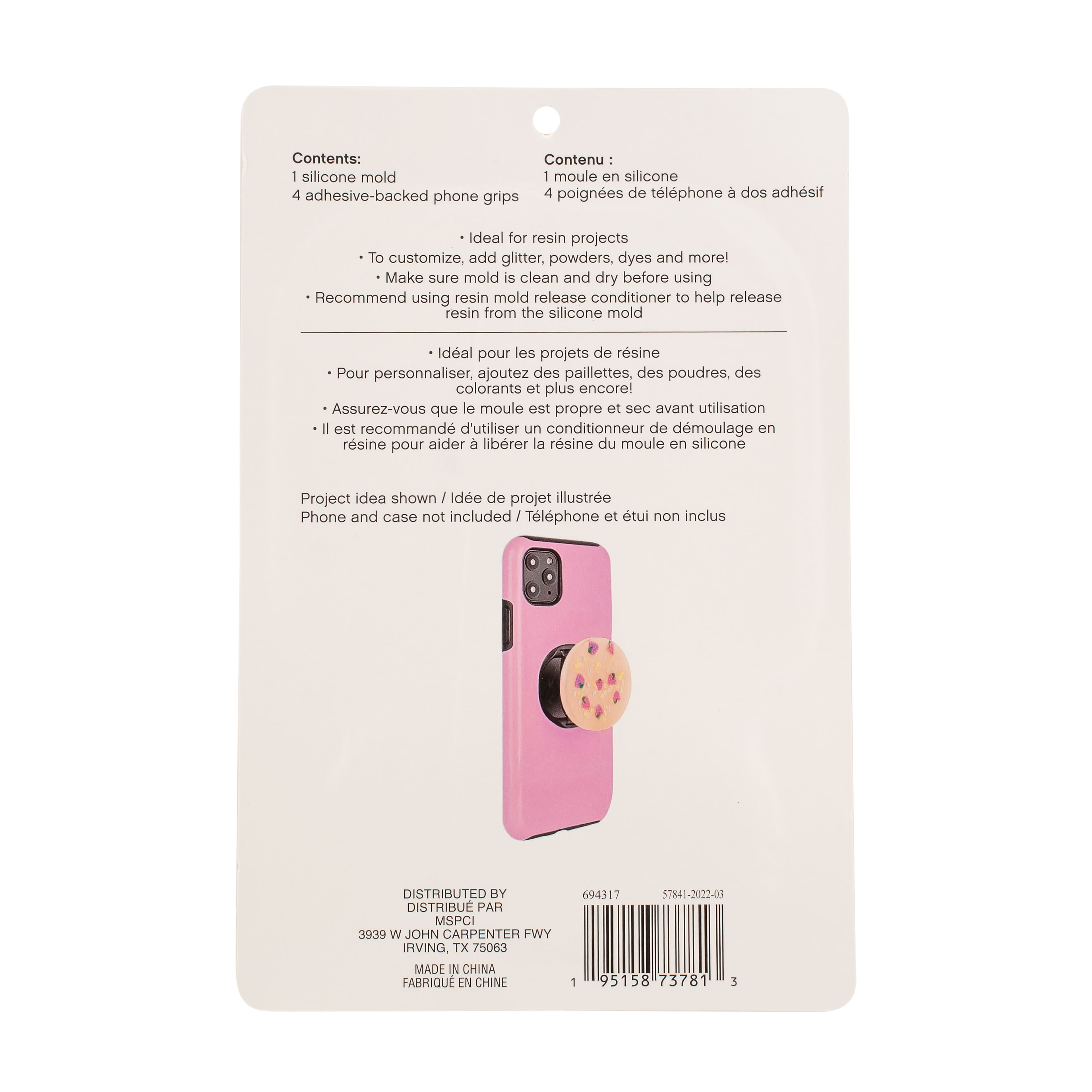 12 Pack: Cell Phone Grips Silicone Mold Set by Craft Smart®