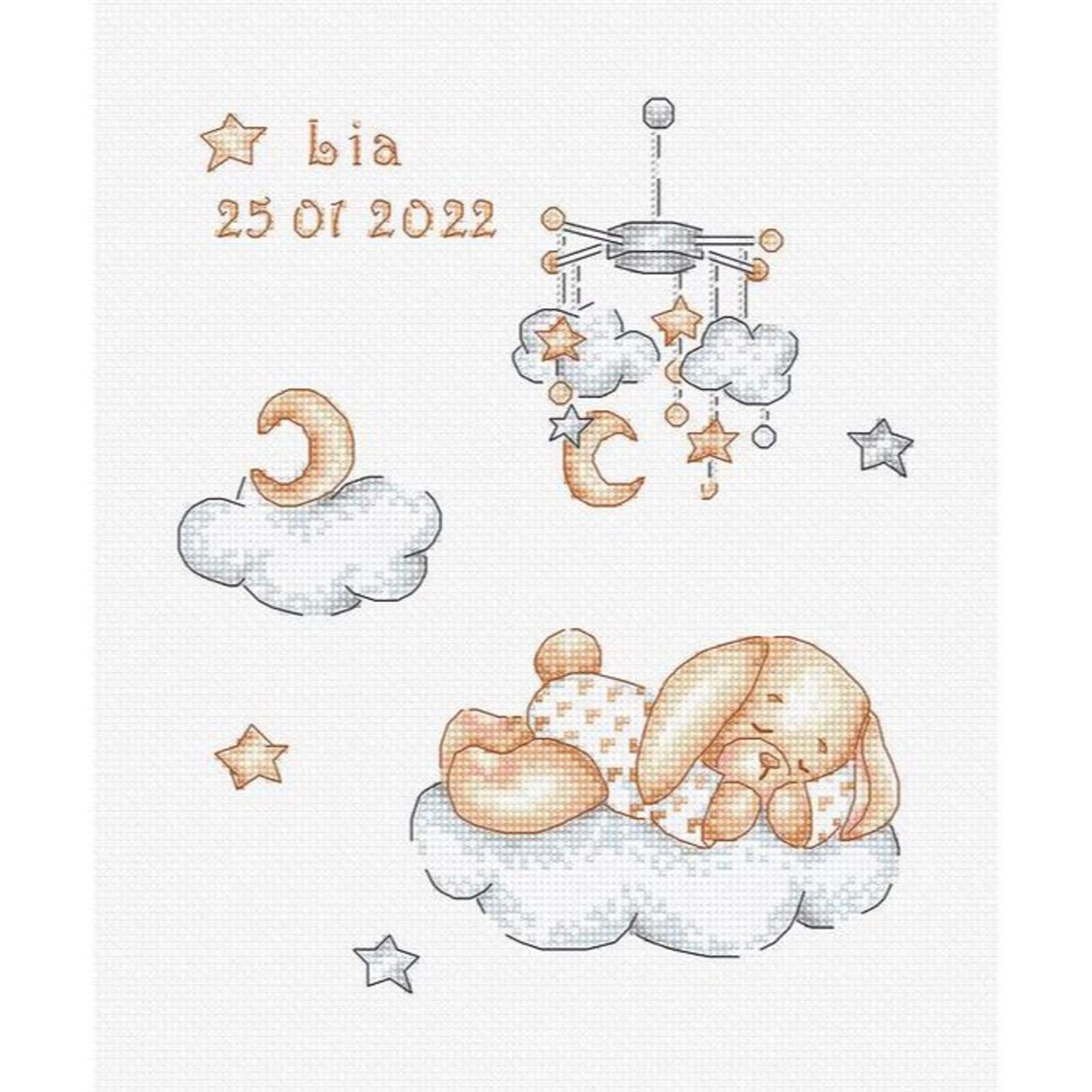 Luca-s Sleepy Counted Cross Stitch Kit