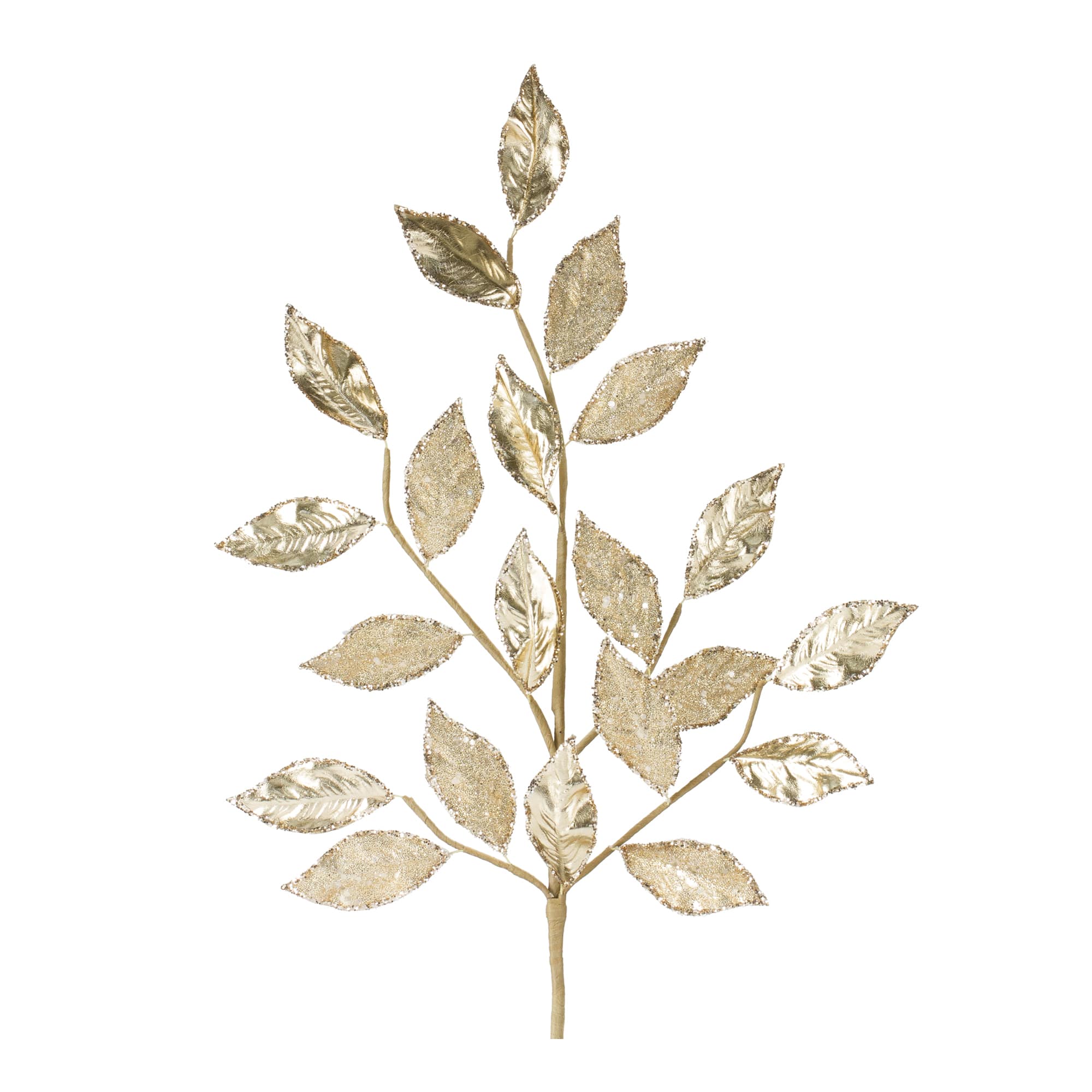 Glittered Leaf Spray, 2ct.