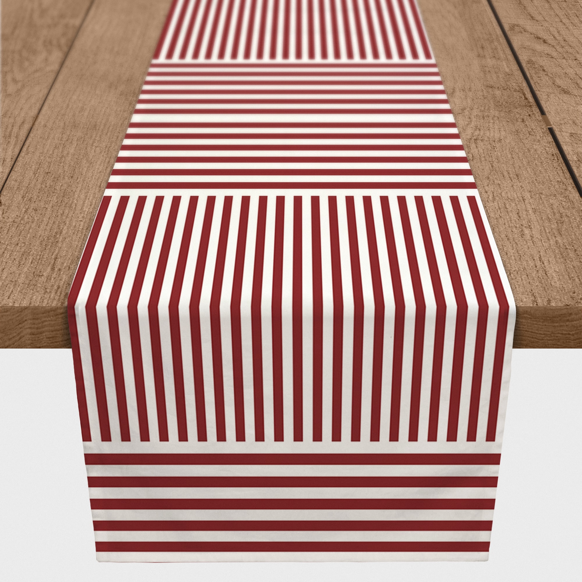 Alternating Stripes Indoor/Outdoor Table Runner