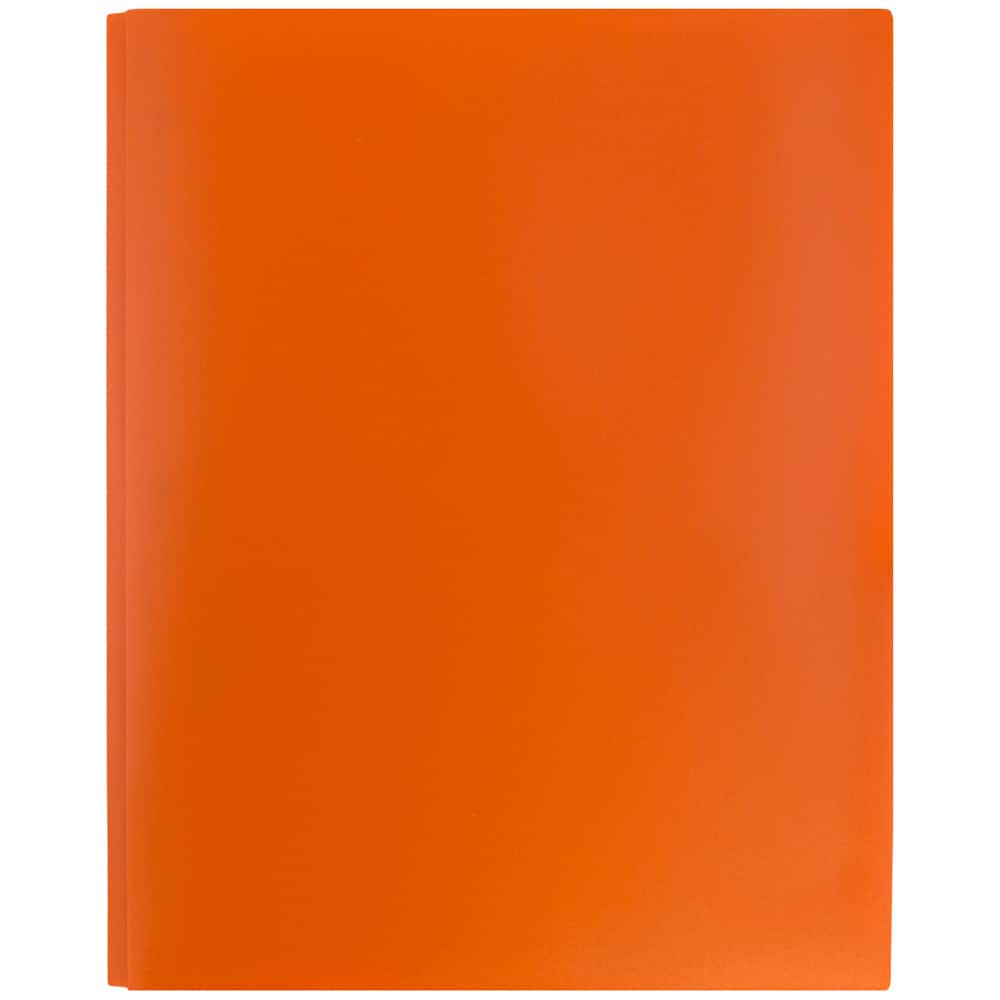 JAM Paper 9.5" x 11" Plastic 2 Pocket School POP Folders with Clasps, 6ct.